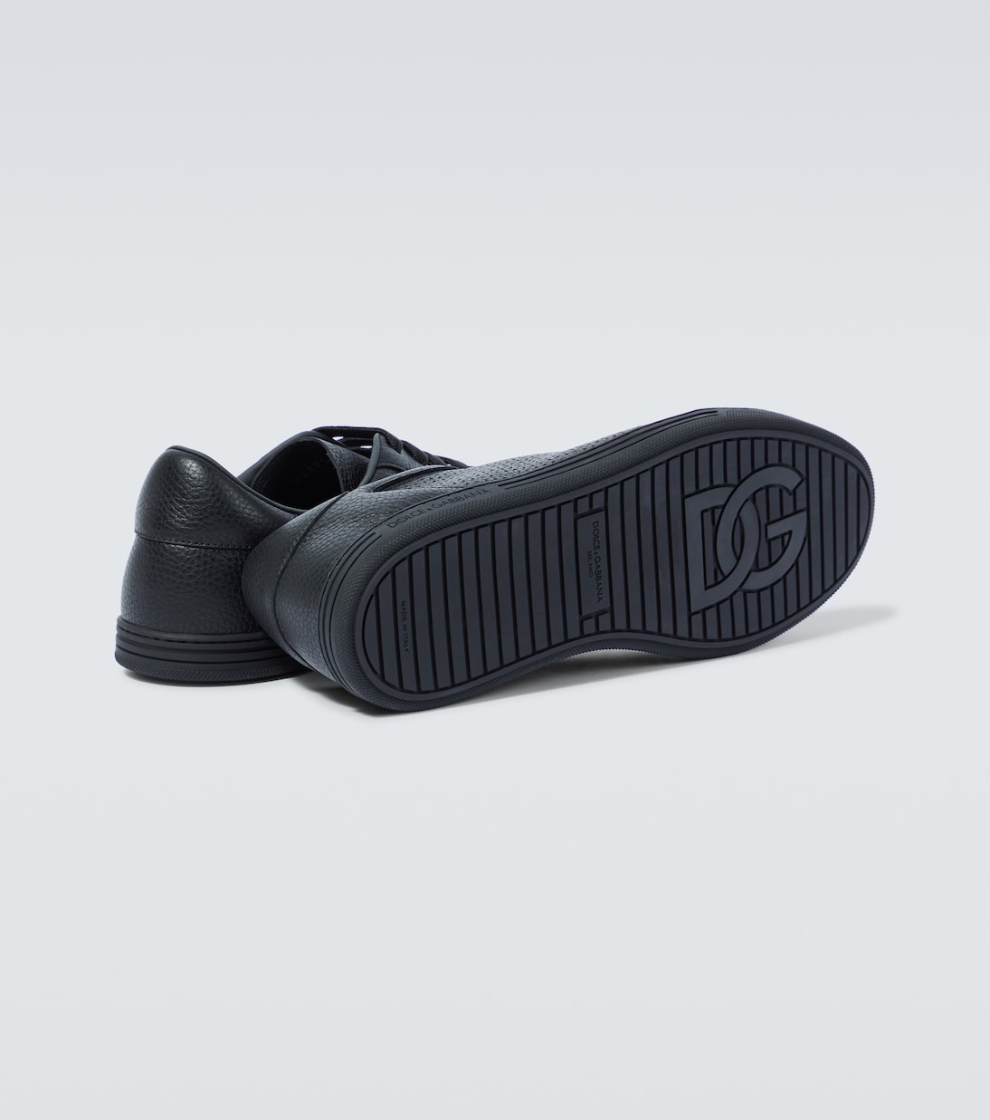 Sneakers Saint Tropez aus Leder in Schwarz - Dolce Gabbana | Mytheresa 