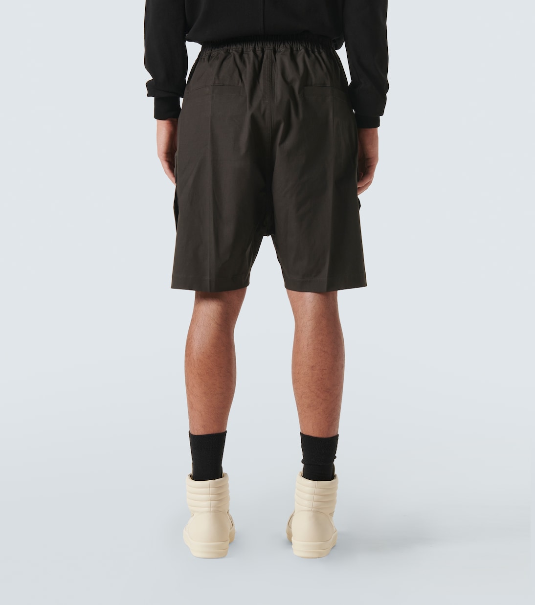 Cargobela cotton-blend shorts in grey - Rick Owens | Mytheresa