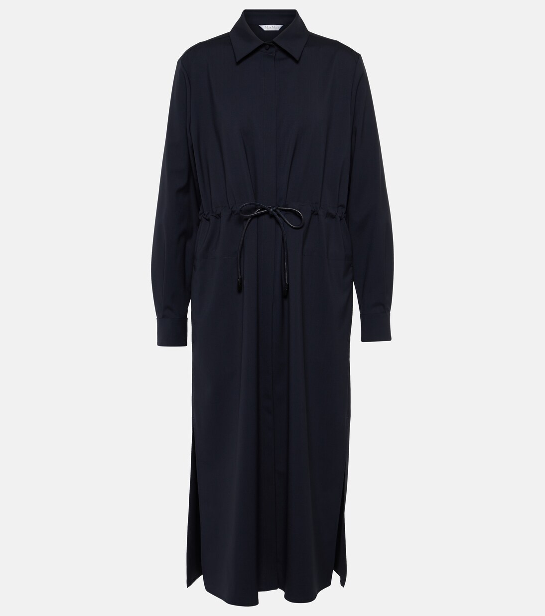 Monia wool midi dress in blue Max Mara Mytheresa