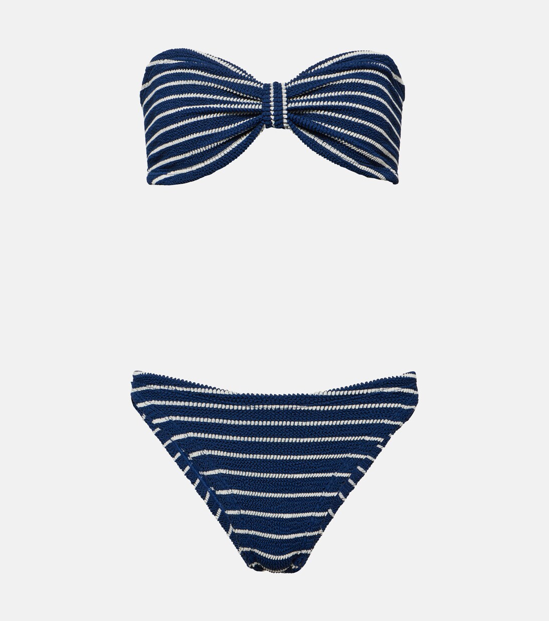 Jean striped bikini in blue - Hunza G | Mytheresa