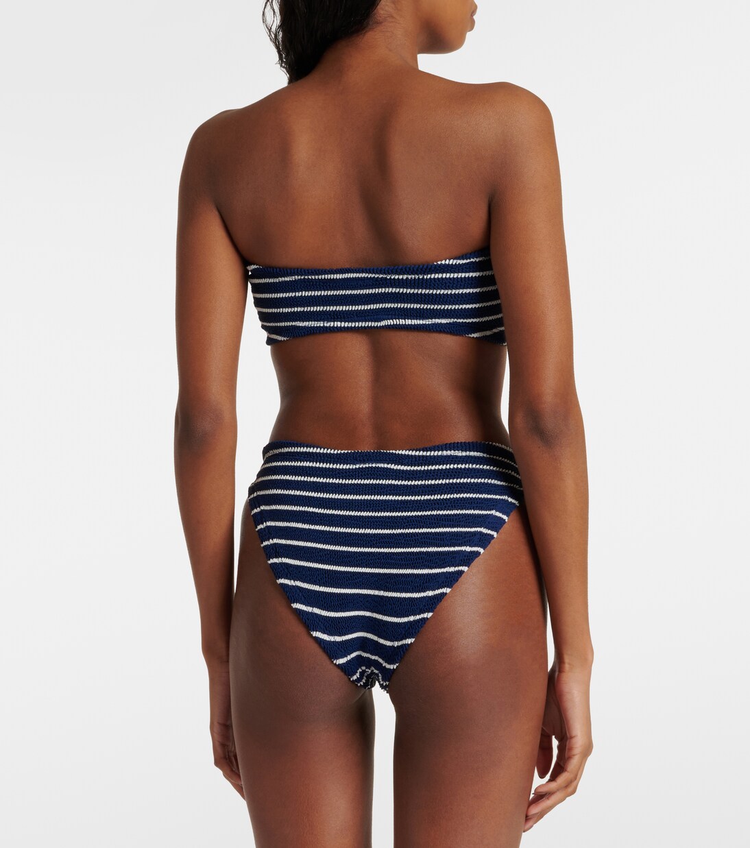Jean striped bikini in blue - Hunza G | Mytheresa
