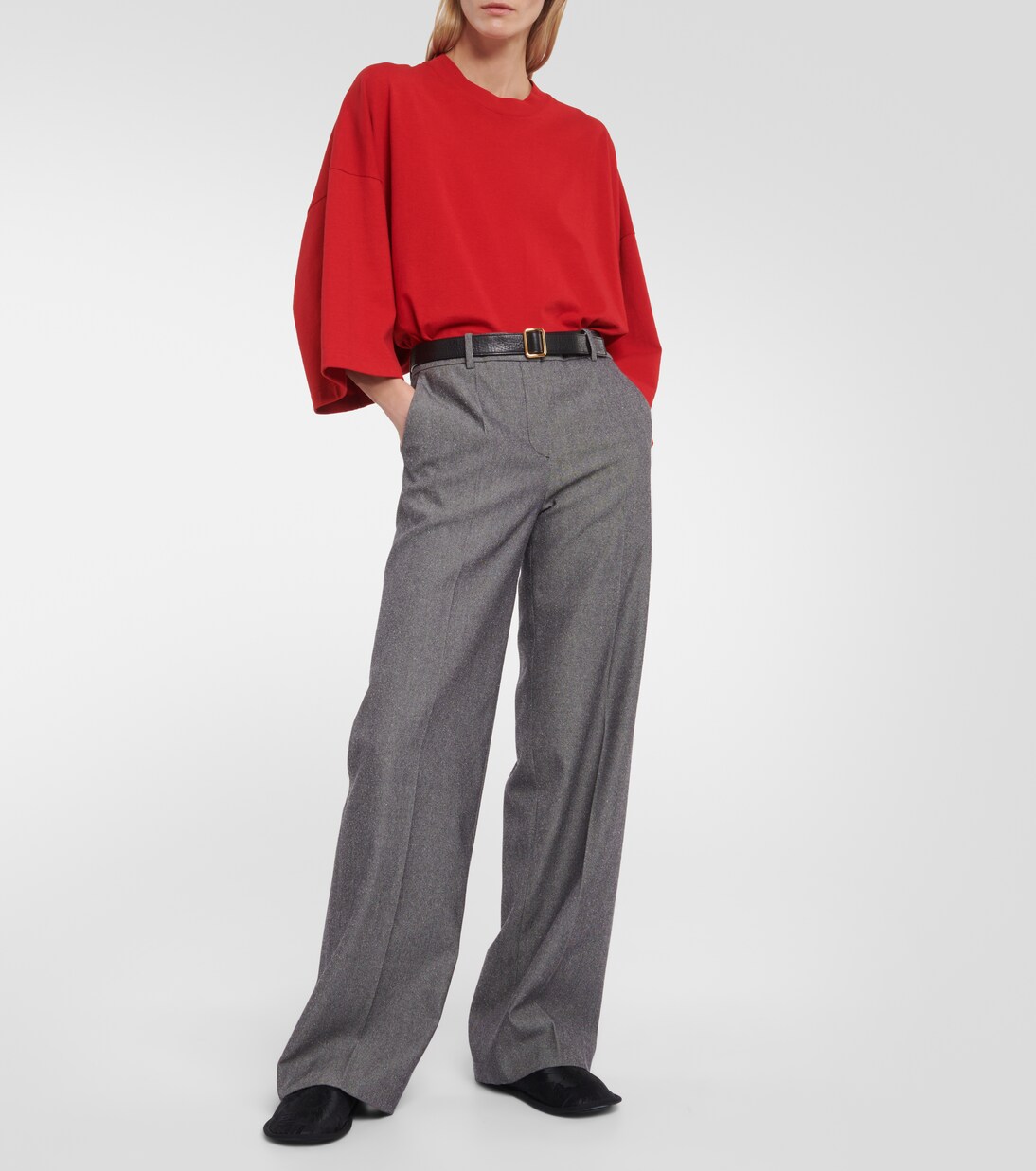 T-Shirt Issi aus Baumwoll-Jersey in Rot - The Row | Mytheresa 