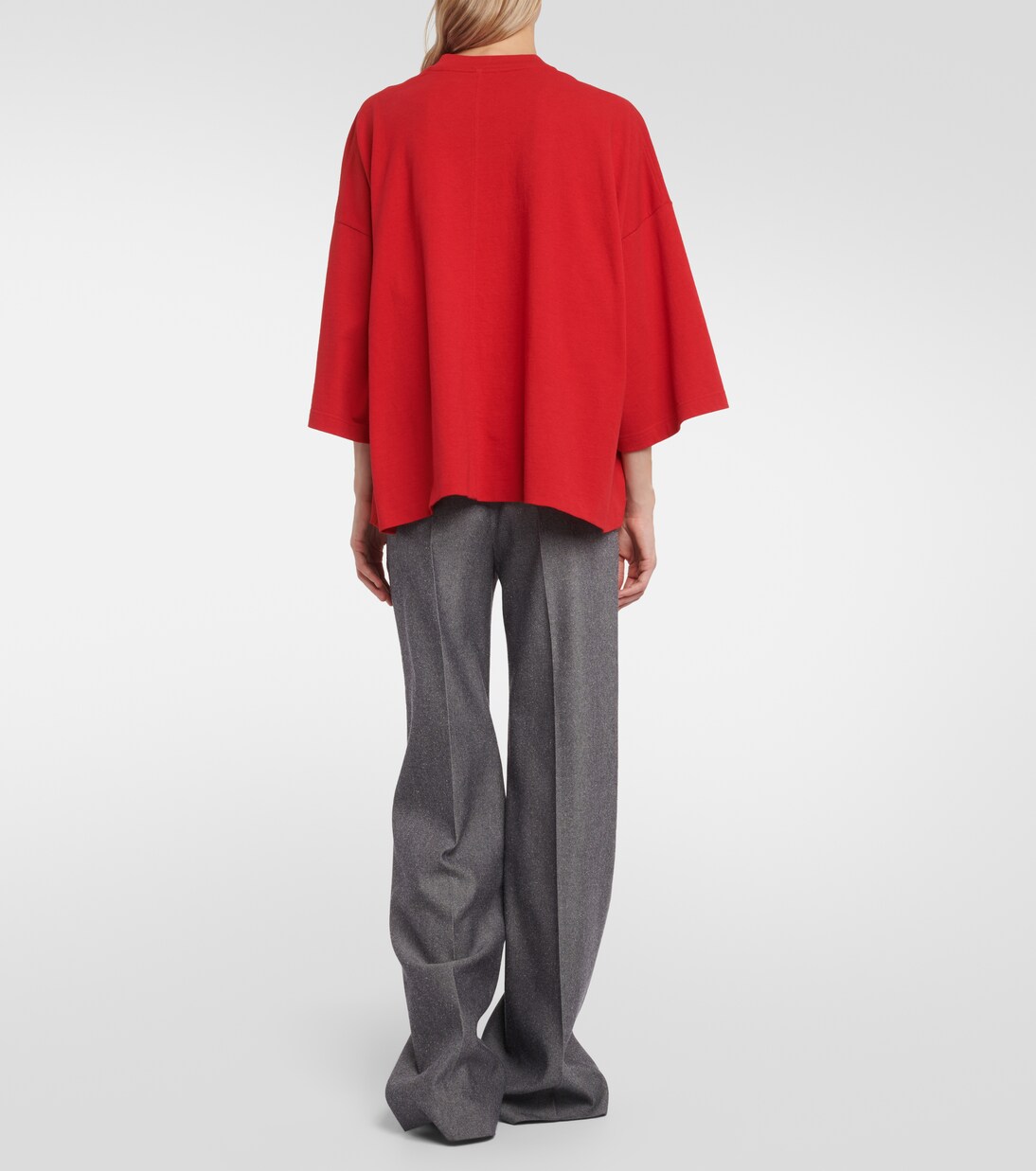 T-Shirt Issi aus Baumwoll-Jersey in Rot - The Row | Mytheresa 