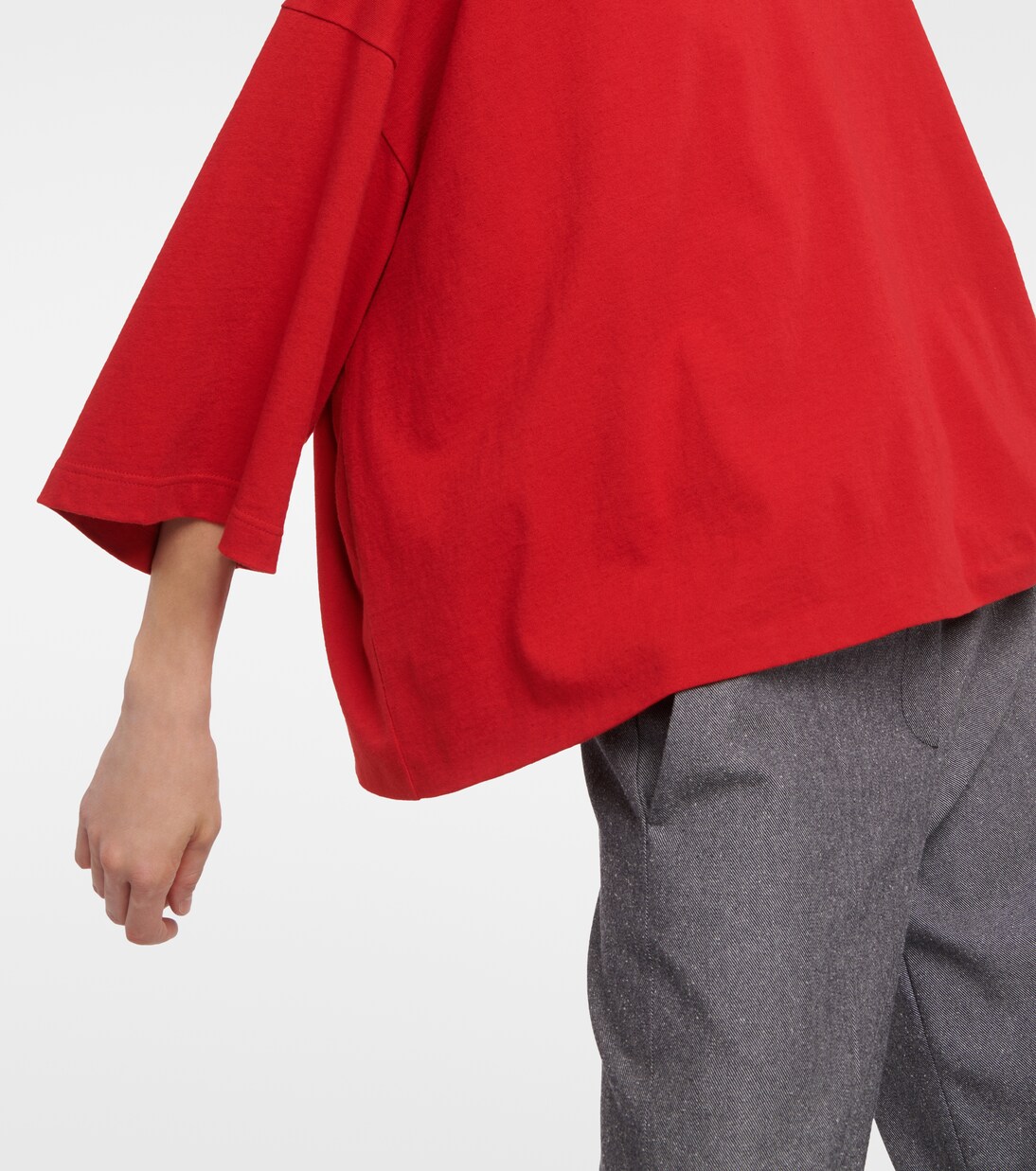 T-Shirt Issi aus Baumwoll-Jersey in Rot - The Row | Mytheresa 