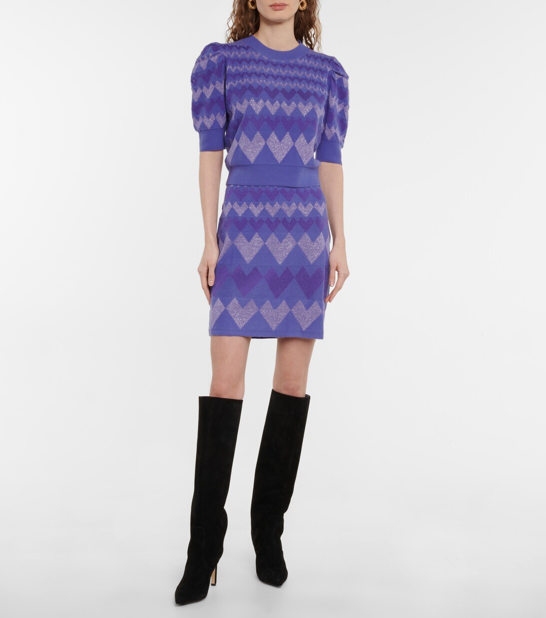 Arpita Knit Jacquard Top Multicolor - Diane von Furstenberg