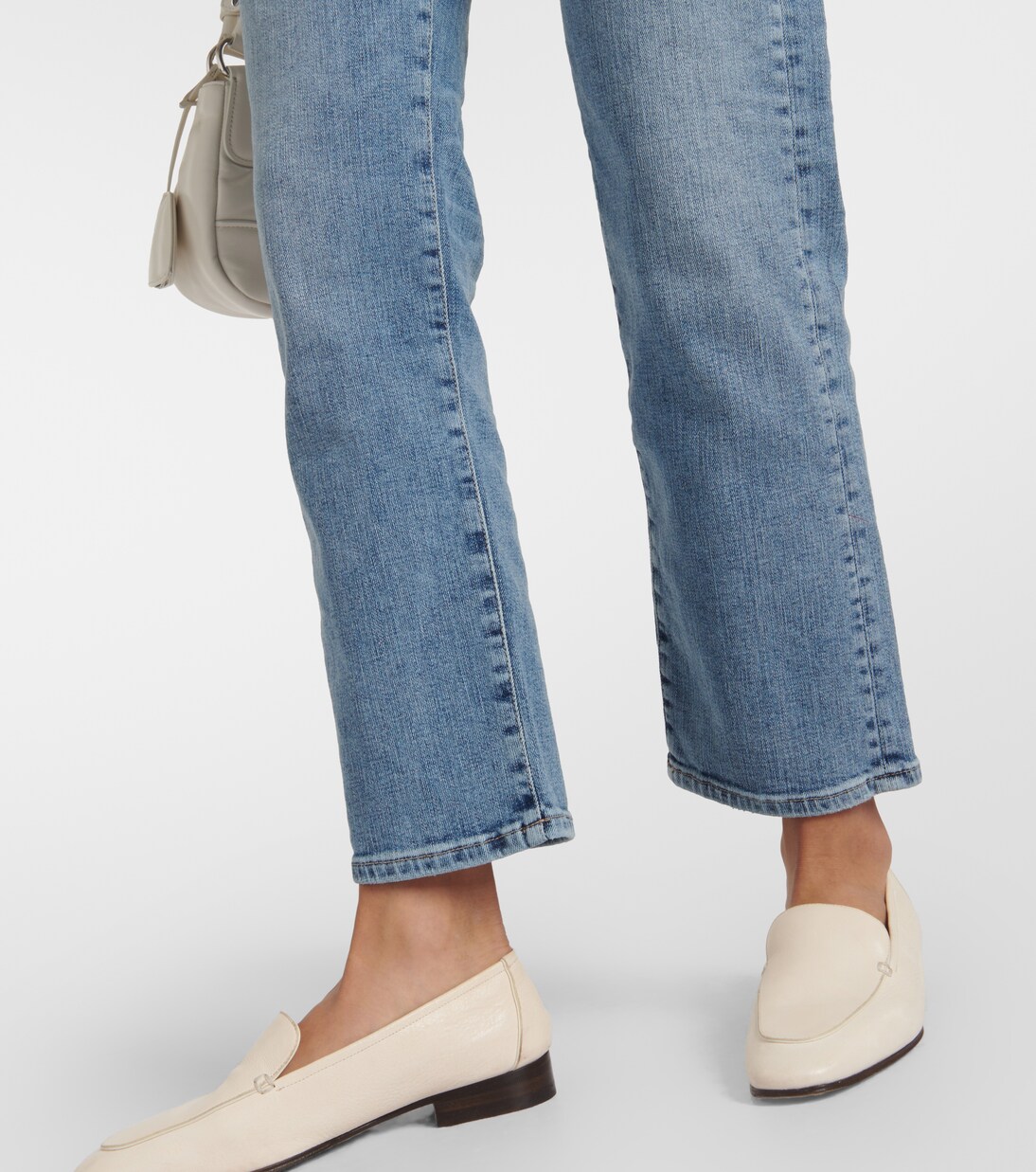American mid-rise straight jeans in blue - AG Jeans | Mytheresa