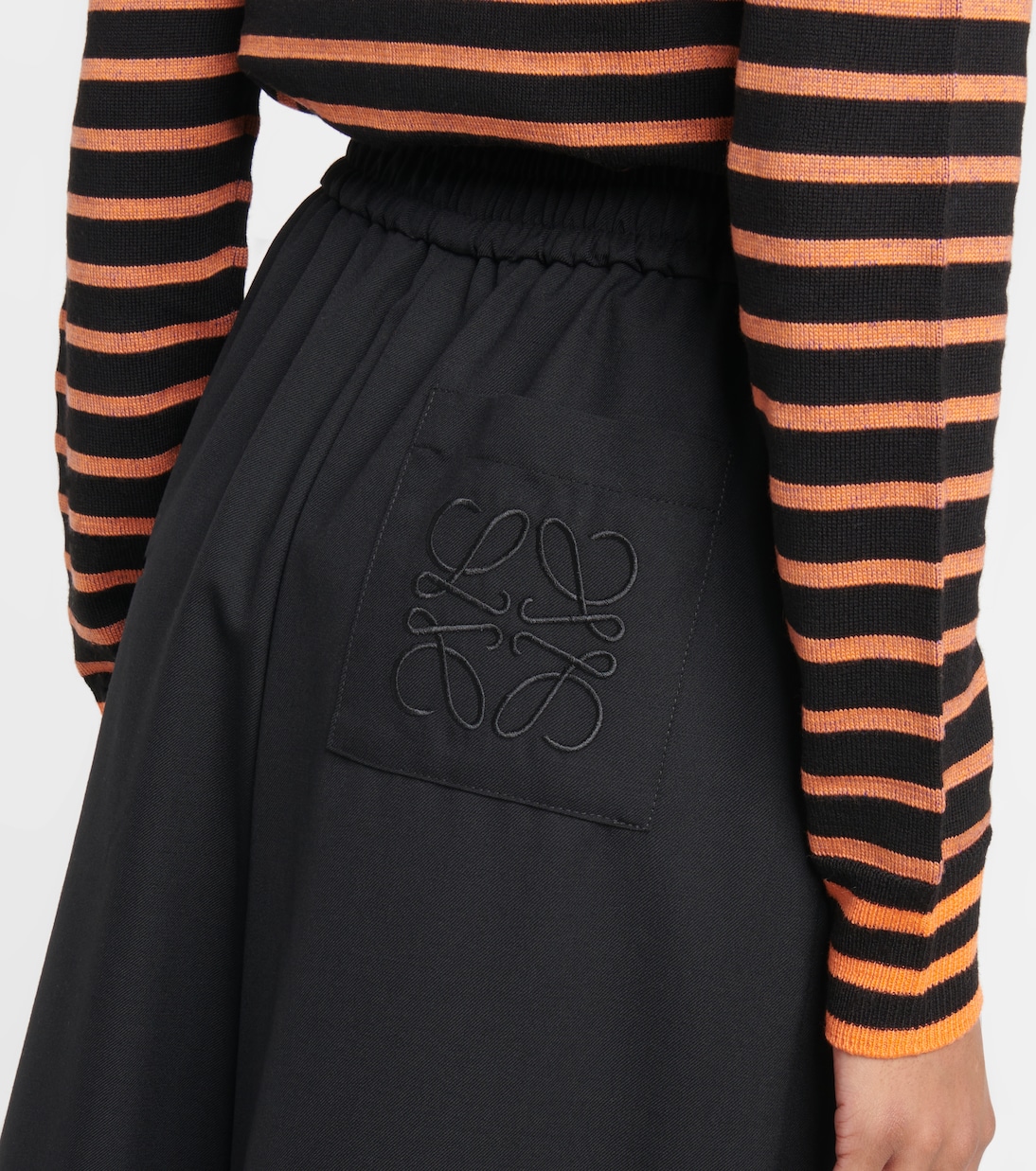 Embroidered wool culottes | Loewe