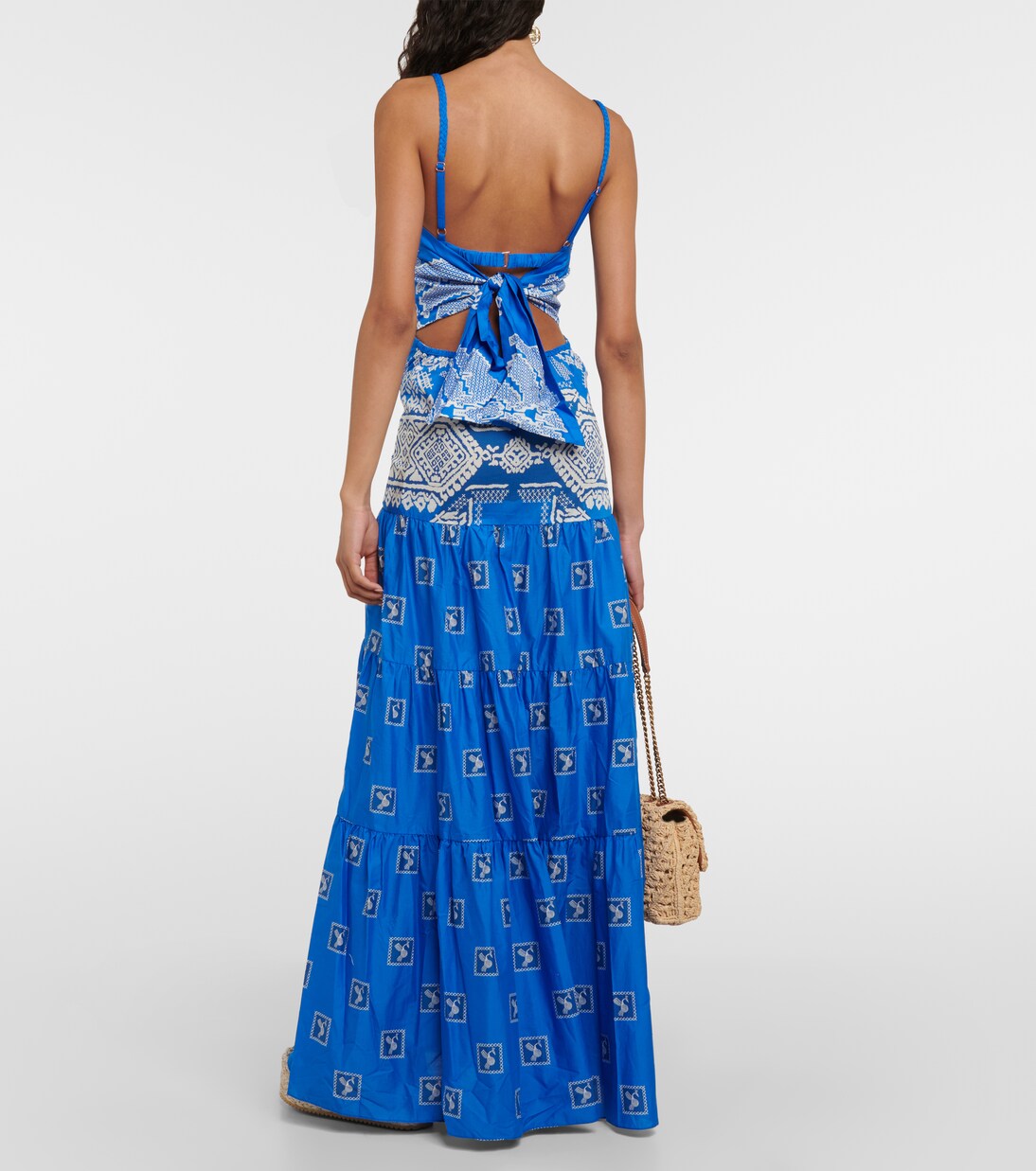 Maxikleid Amancay aus Baumwolle in Blau - Johanna Ortiz | Mytheresa 