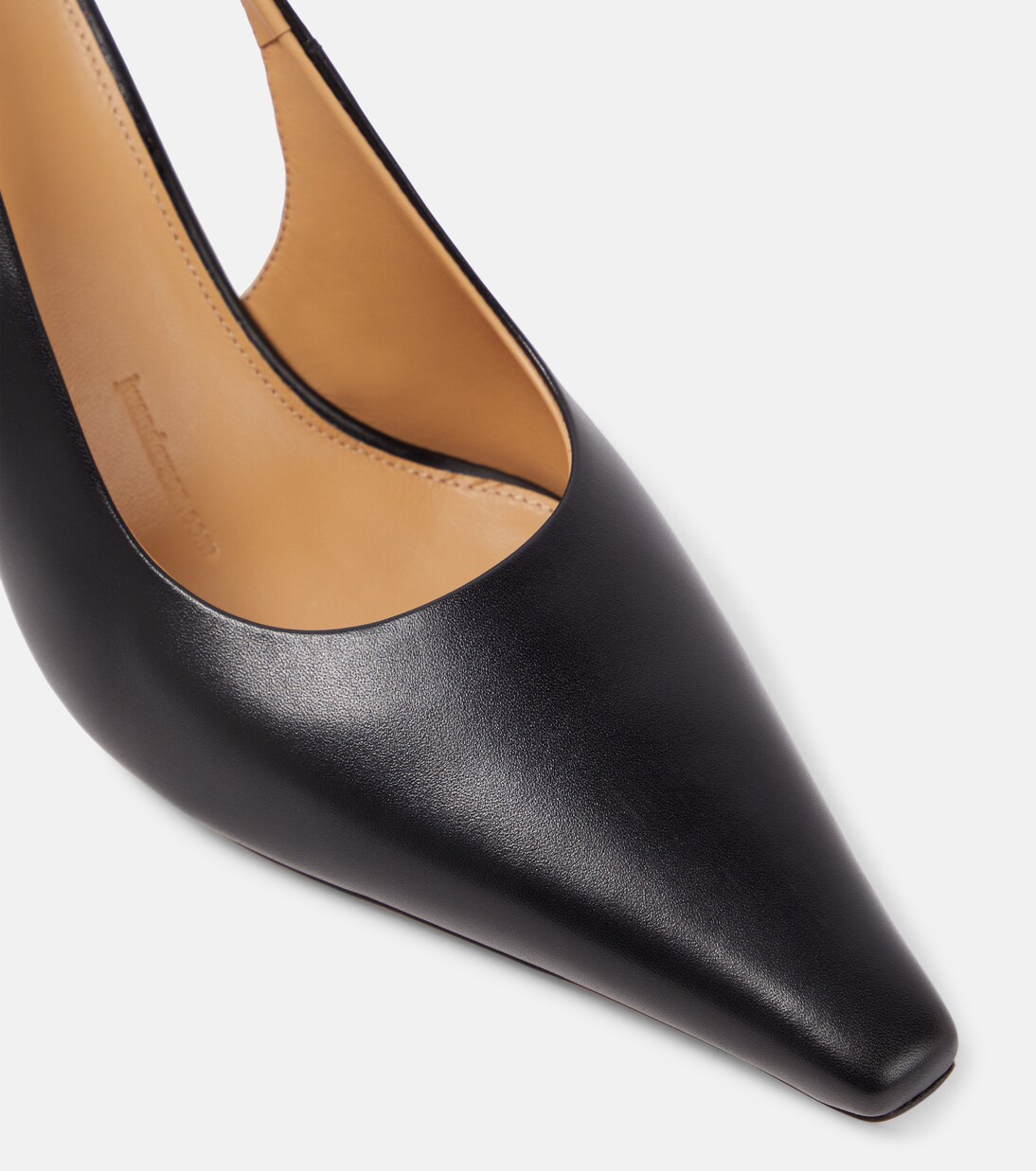 JW ANDERSON Womens Black Padded Pointed Toe Sculpted Heel Slip On Leather Pumps Shoes