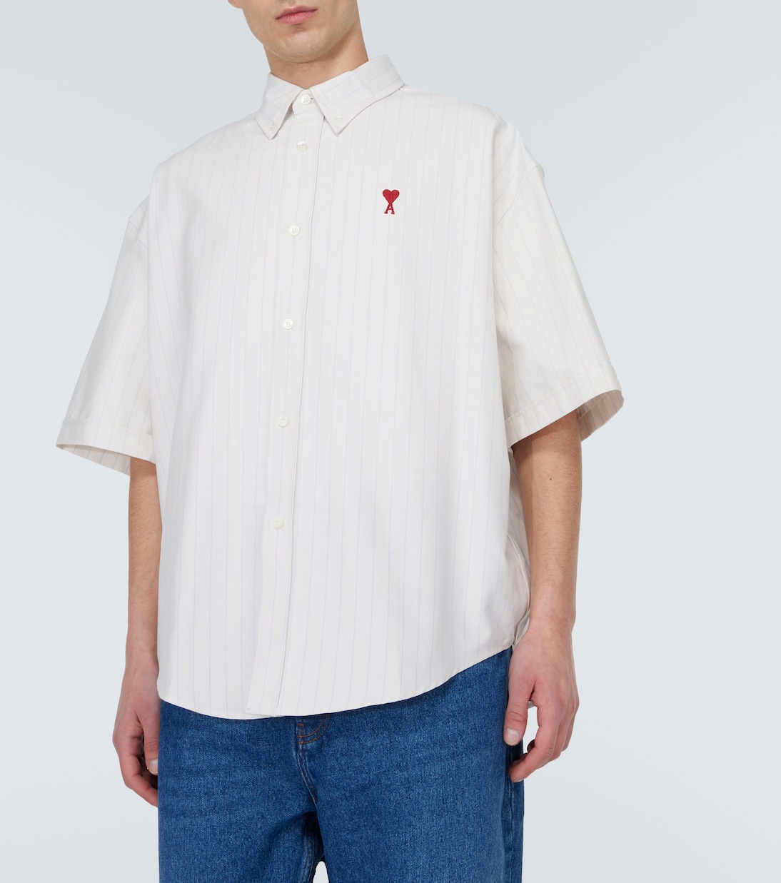 Camisa Tarsi de rayas diplomáticas gris main image 1