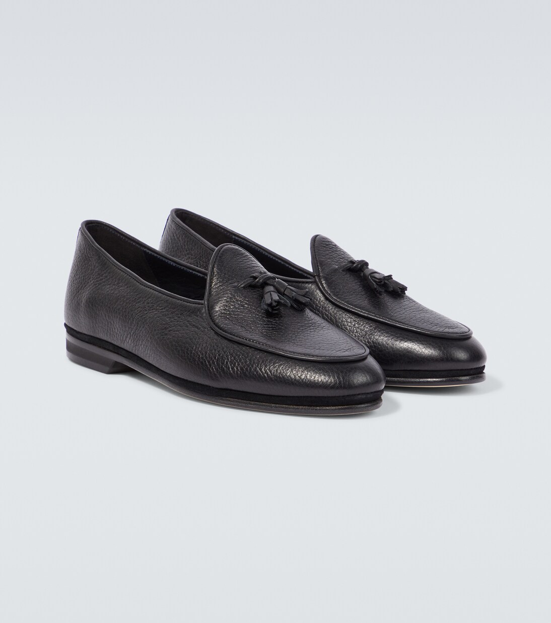 Loafers Marphy aus Leder in Schwarz - Rubinacci | Mytheresa