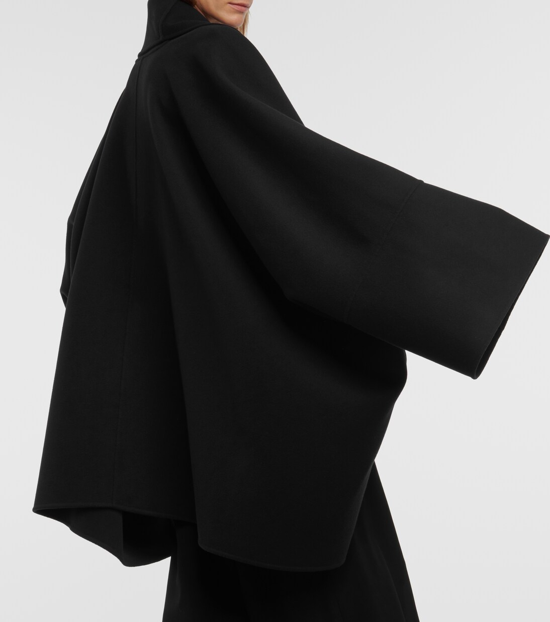 Mavis cashmere wrap coat in black - The Row | Mytheresa