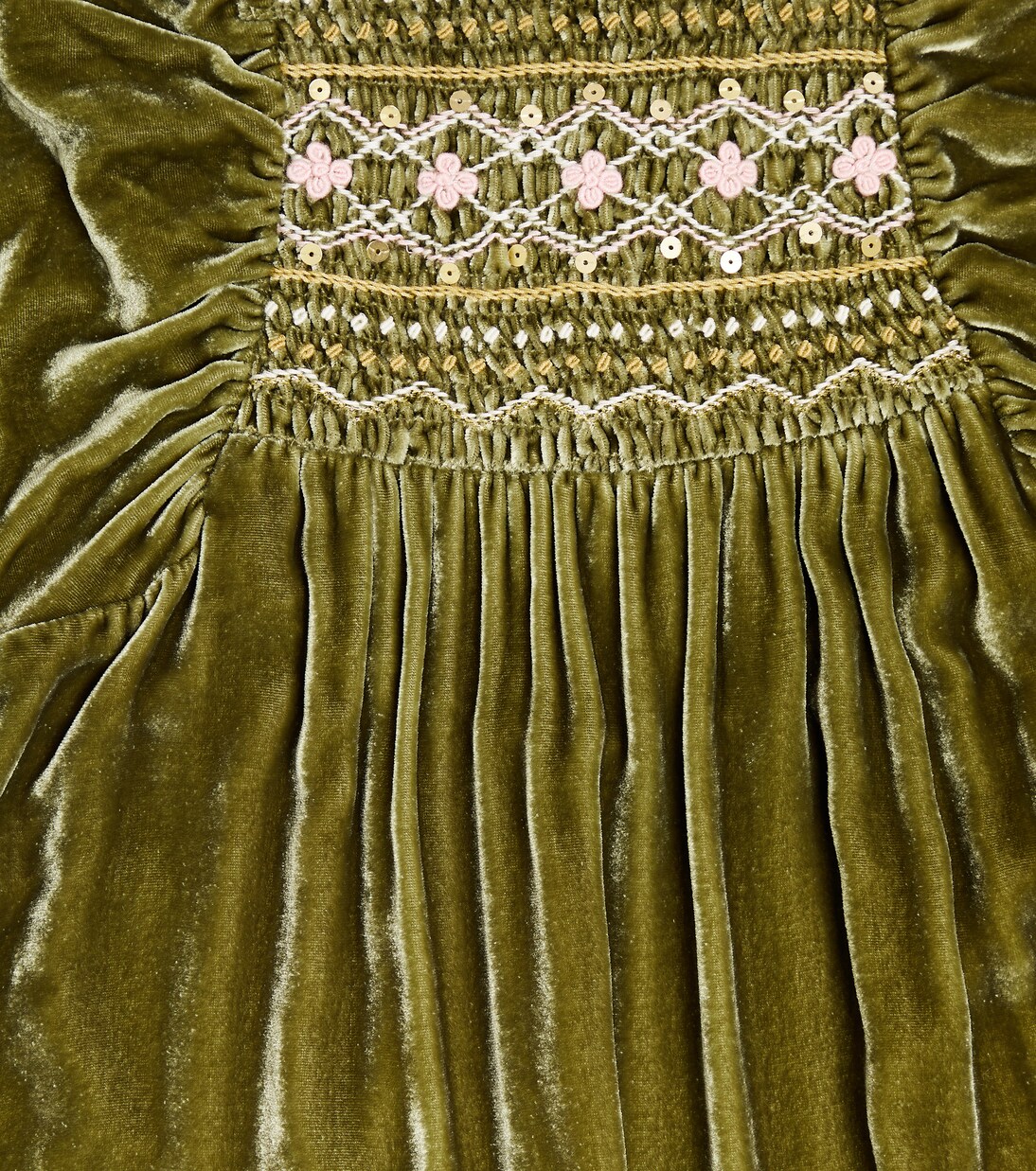 Olivina velvet dress in green Louise Misha Mytheresa