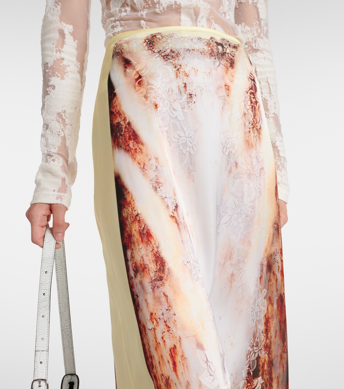 Printed maxi skirt in yellow - Y Project | Mytheresa