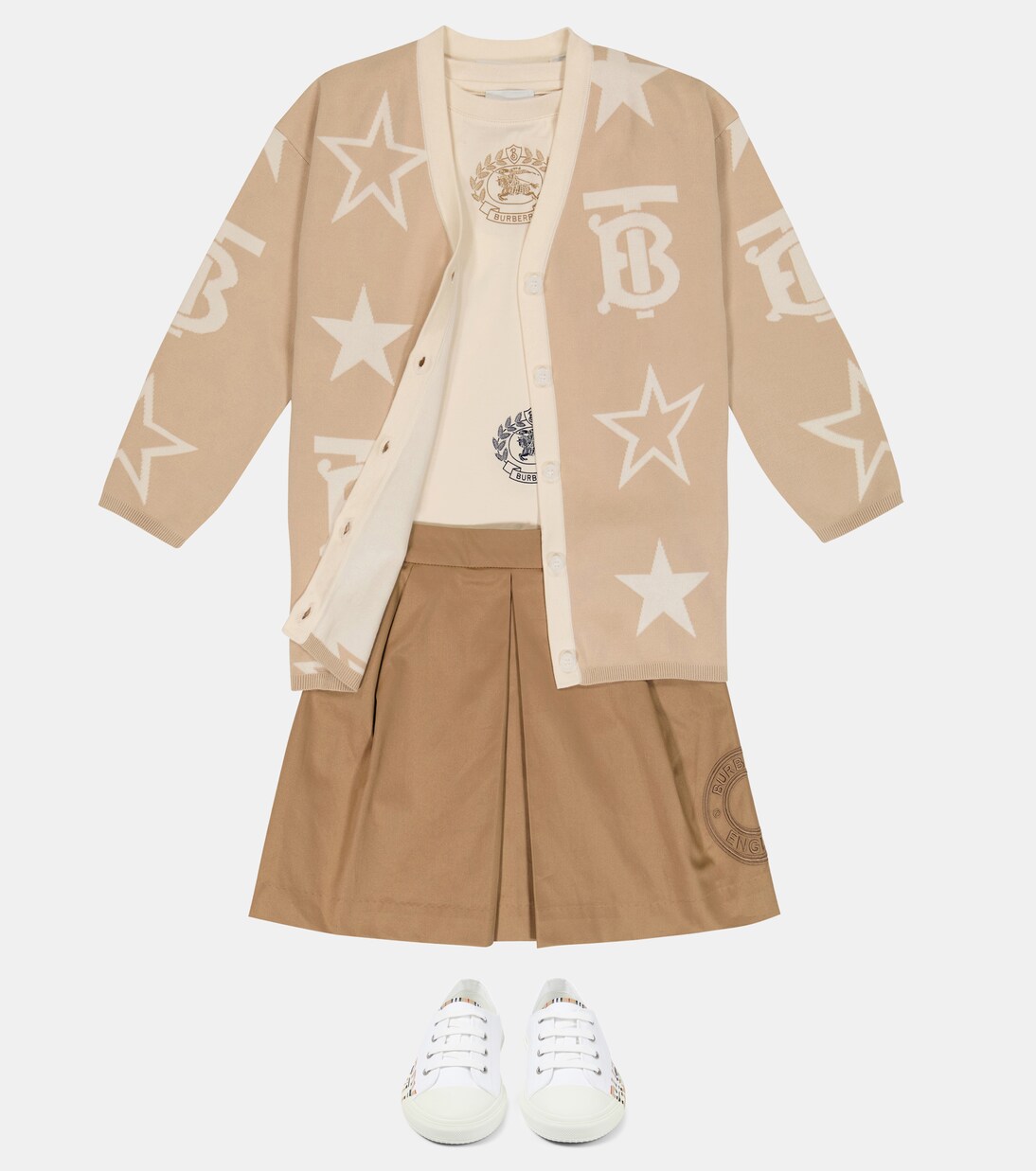 Logo棉质针织T恤 | Burberry Kids