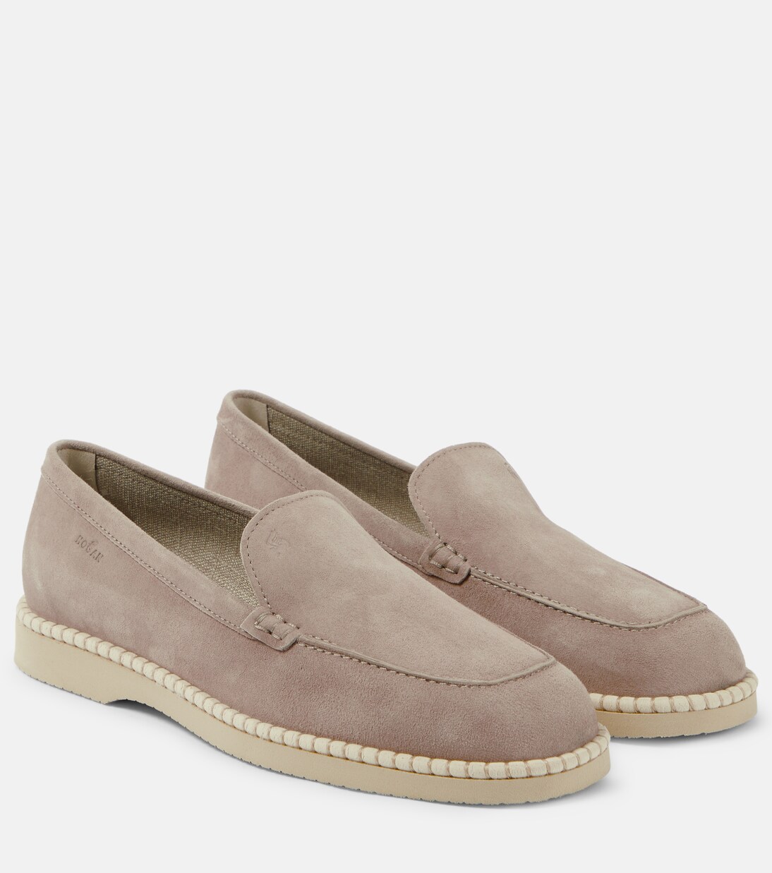 Loafers H642 aus Veloursleder in Beige - Hogan | Mytheresa