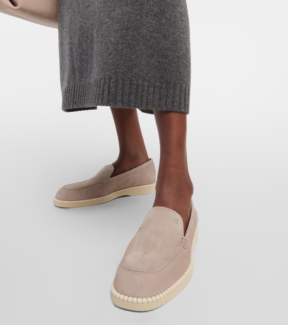 Loafers H642 aus Veloursleder in Beige - Hogan | Mytheresa