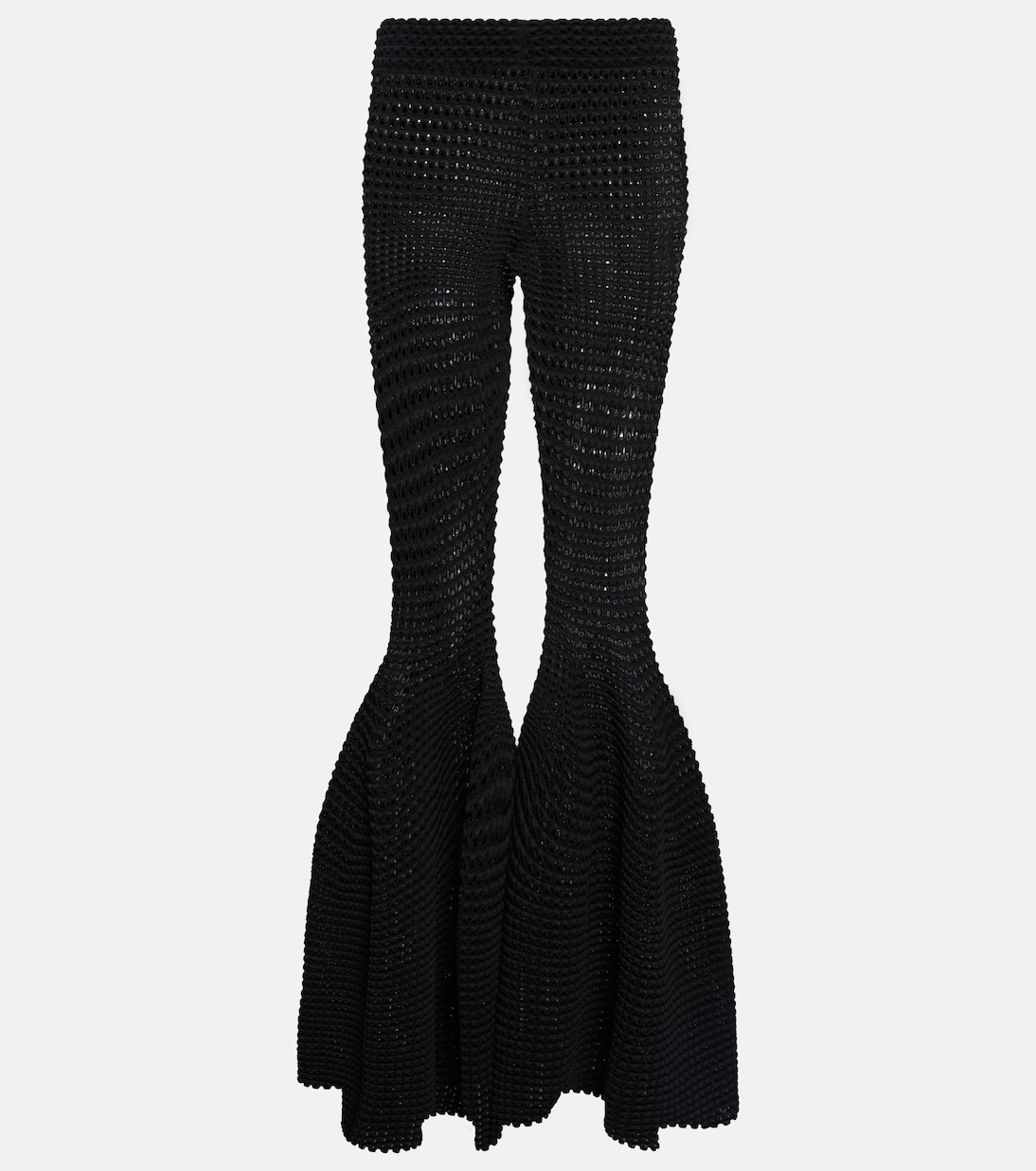 High-Rise-Schlaghose in Weiß - Alaia | Mytheresa