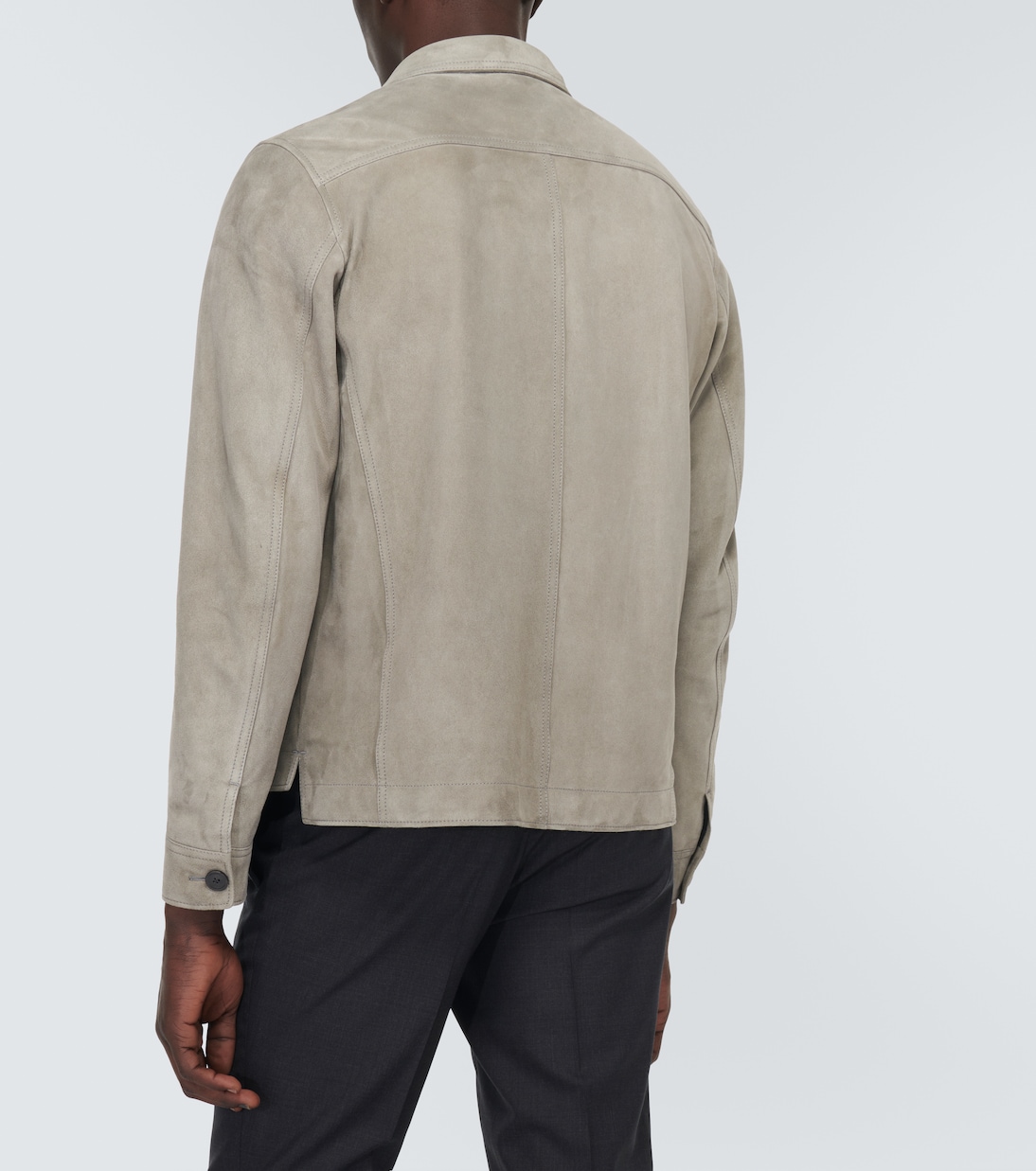 Suede overshirt in grey - Tom Ford | Mytheresa