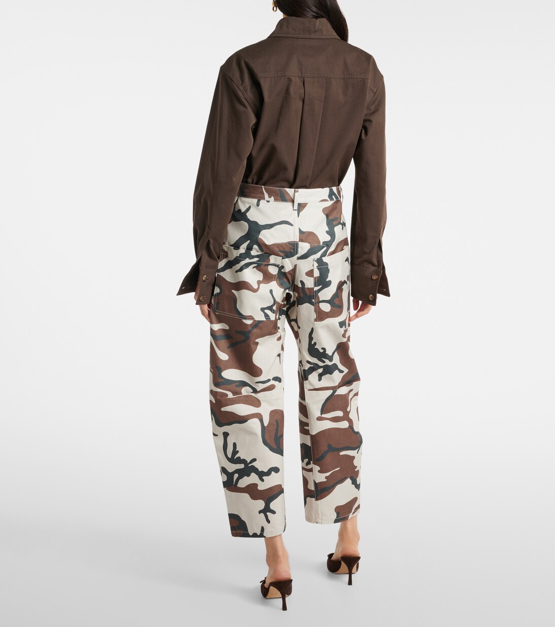 Shon camouflage cotton cargo pants in multicoloured - Nili Lotan  