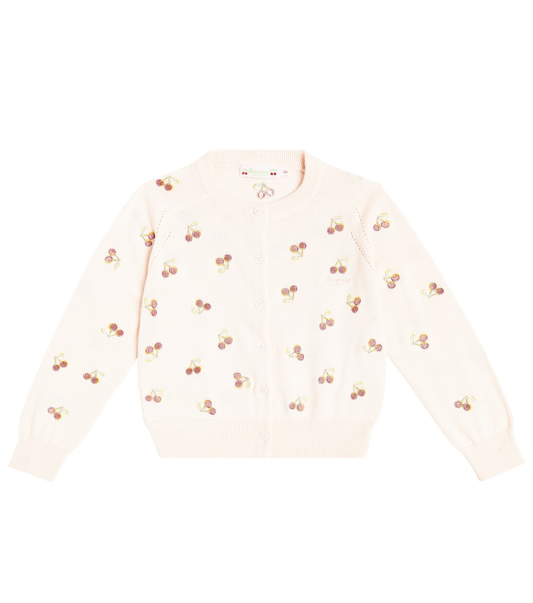 Aizoon cotton cardigan in pink - Bonpoint | Mytheresa 