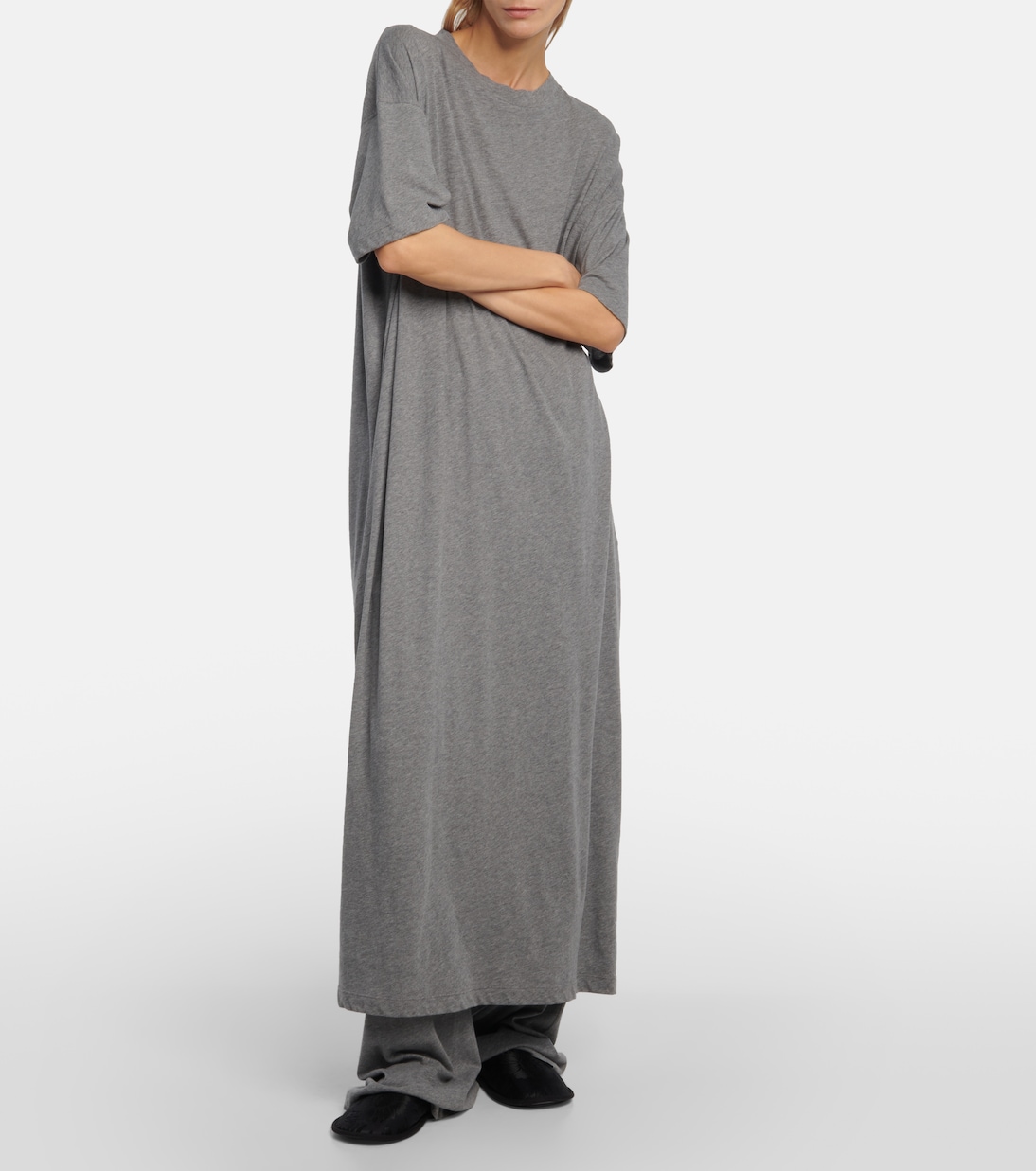 Maxikleid Simo aus Baumwolle in Grau - The Row | Mytheresa