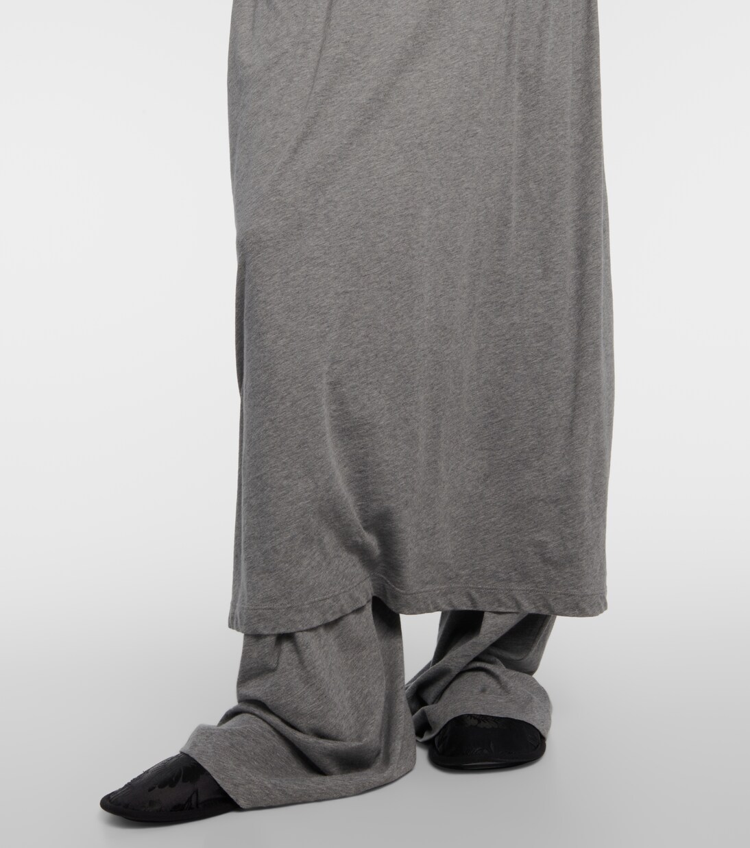 Maxikleid Simo aus Baumwolle in Grau - The Row | Mytheresa