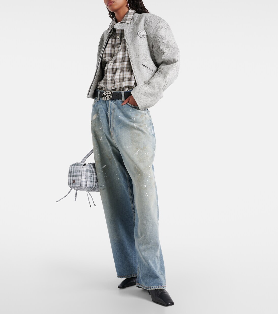 Mid-Rise Wide-Leg Jeans 2023F in Blau - Acne Studios | Mytheresa 