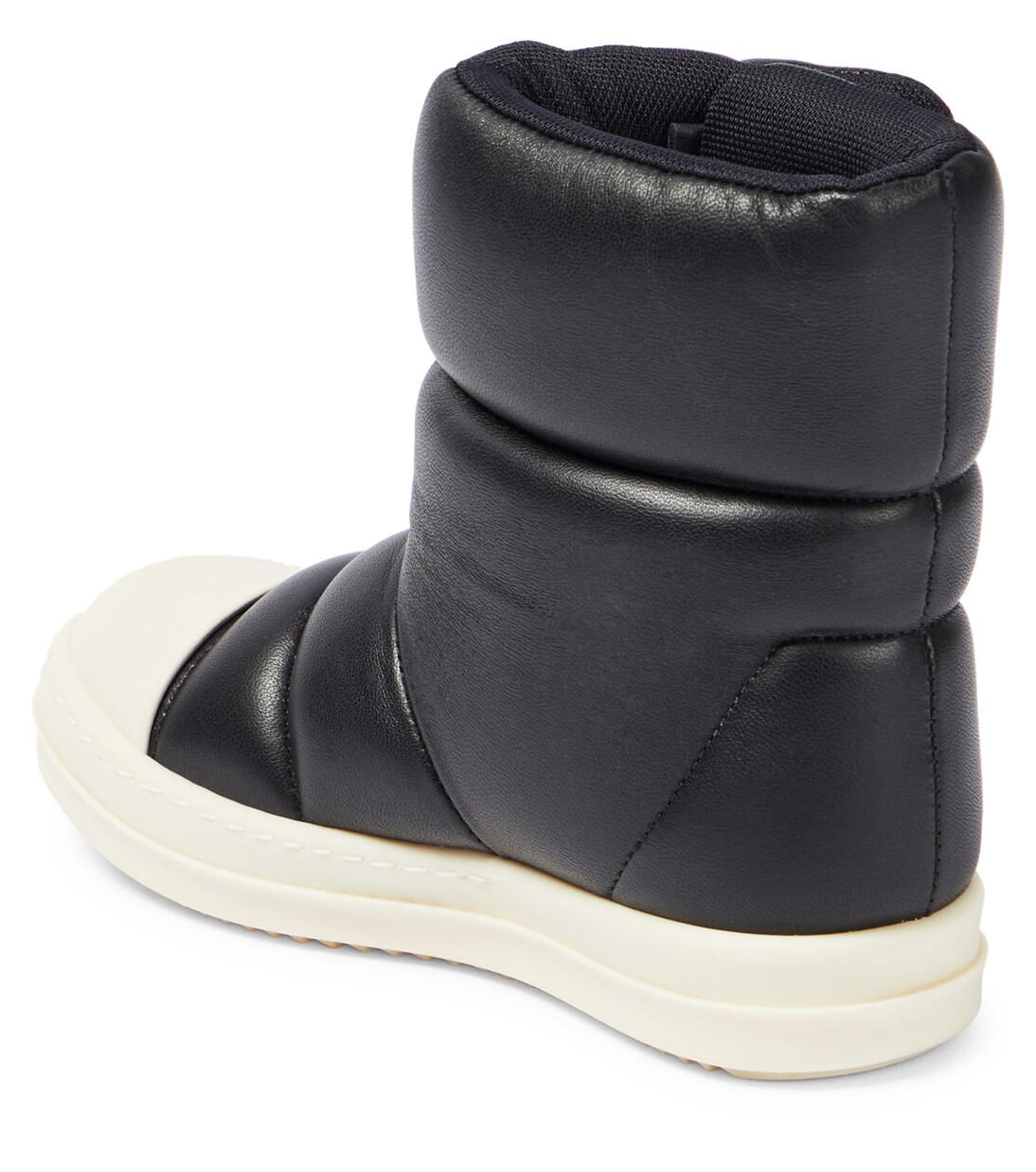 Stiefel Puffer aus Leder in Schwarz - Rick Owens Kids | Mytheresa