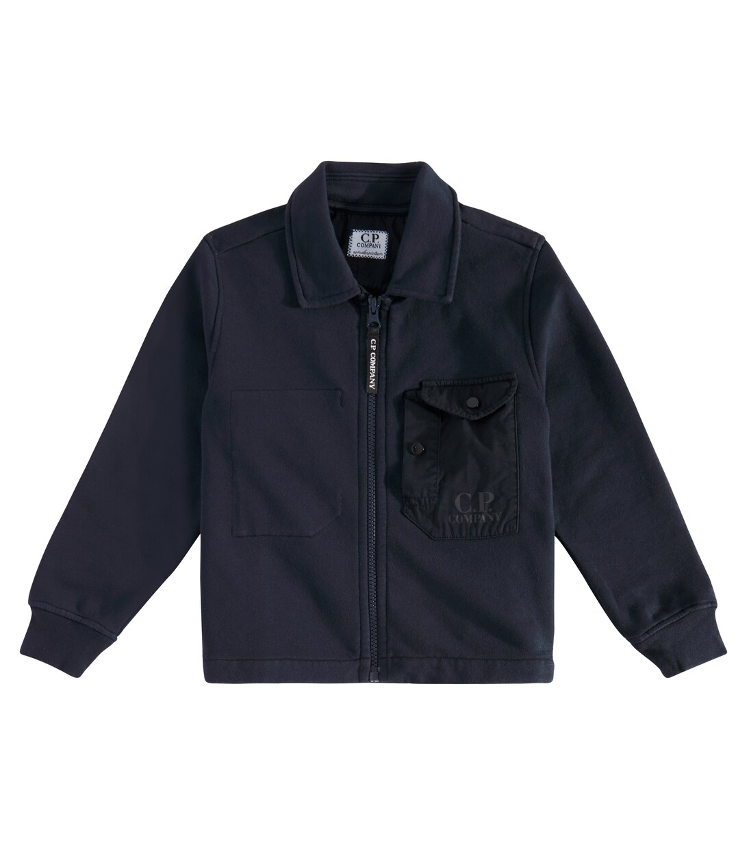 Cotton jersey jacket in blue - C P Company Kids | Mytheresa