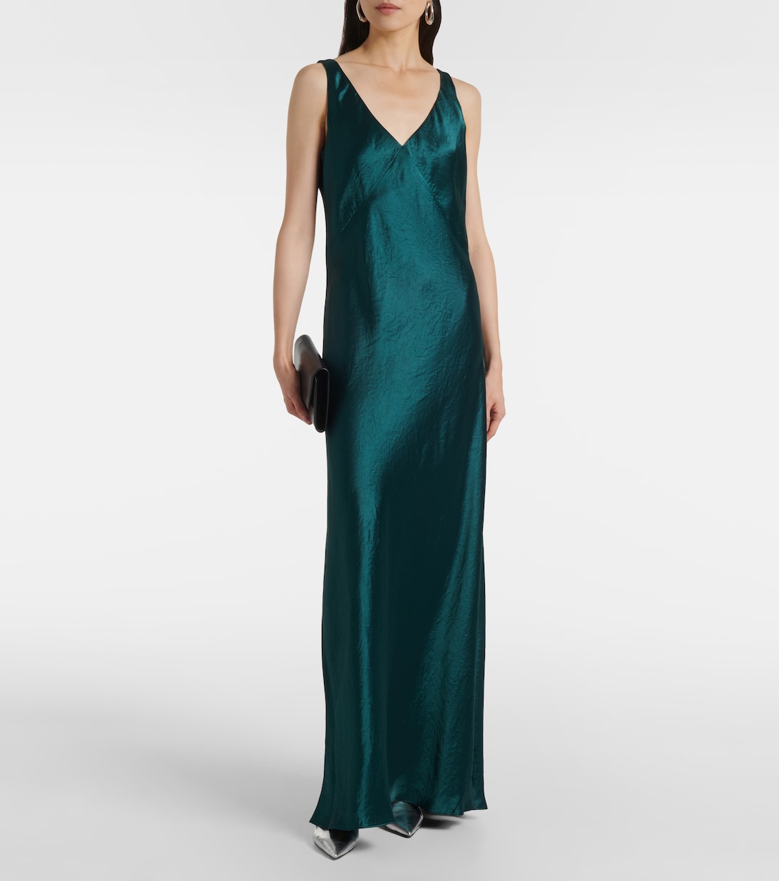 Vince - Satin Drape Dress