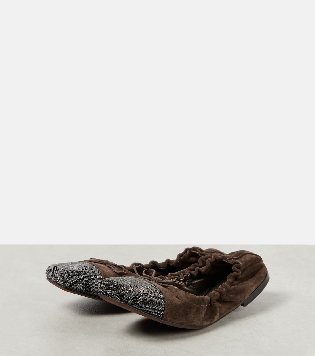 Ballerine in suede | Brunello Cucinelli