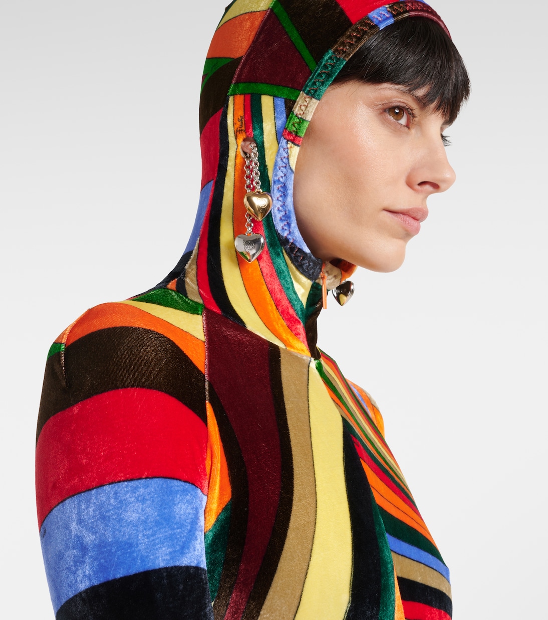 Iride printed velvet catsuit in multicoloured - Pucci | Mytheresa