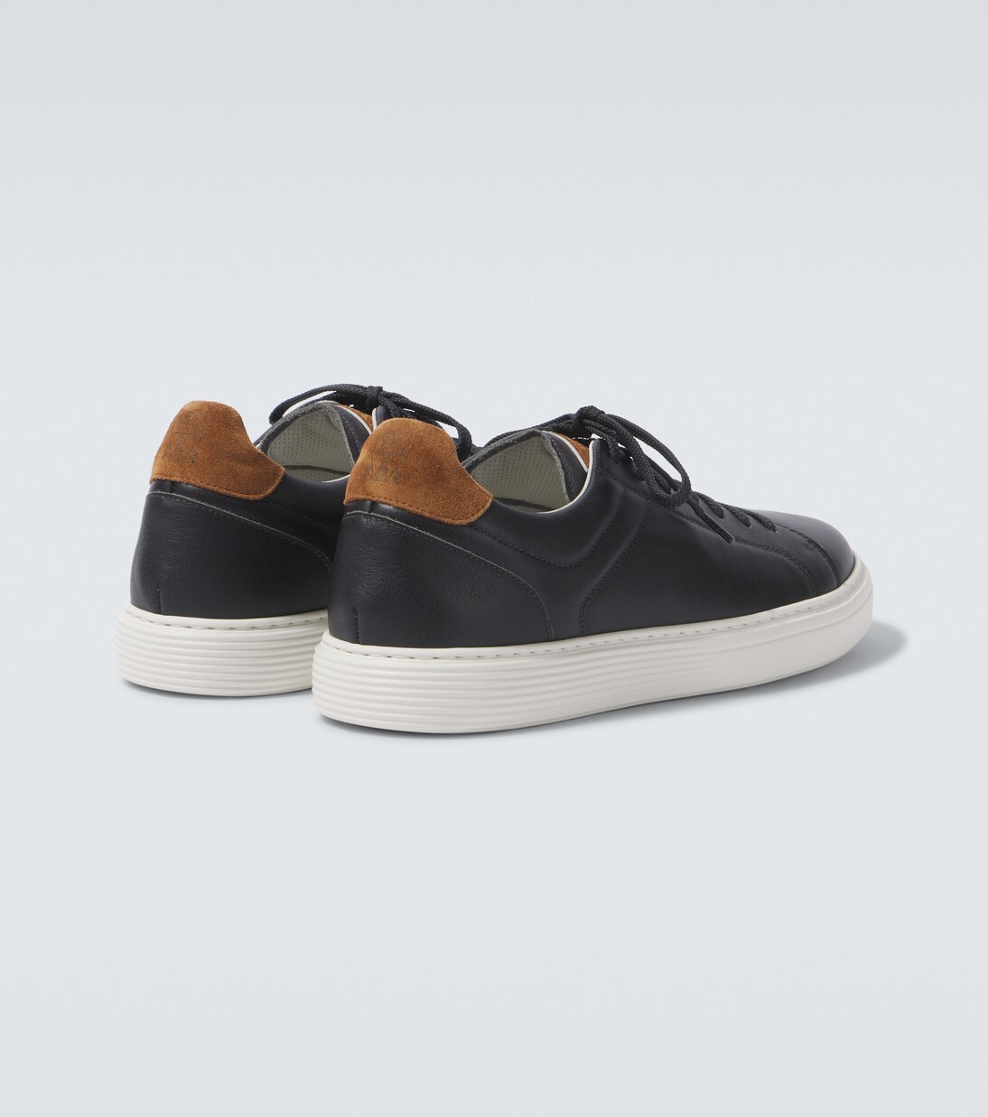 Brunello Cucinelli Bordeaux Calf Leather Bos Taurus Low Top Sneakers main image 0