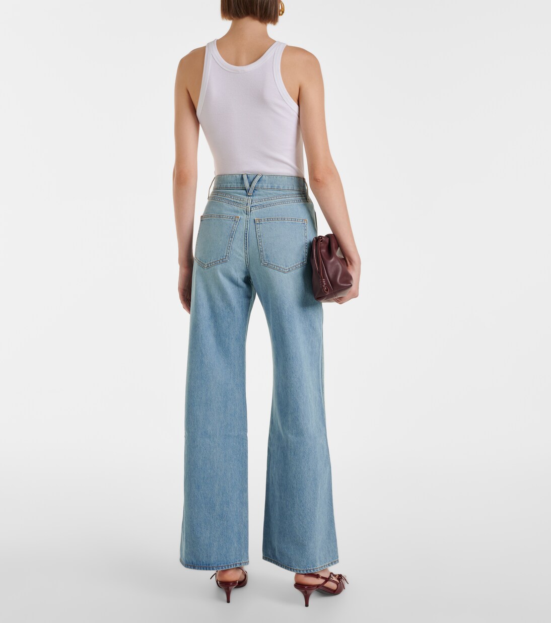 Veronica Beard Taylor High Rise Wide Leg main image 1