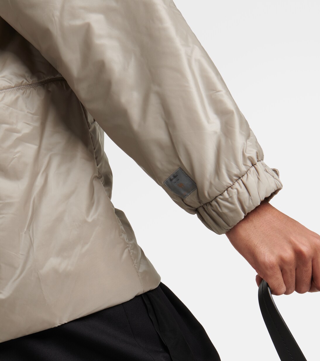 Greenfe oversized down jacket in silver - Max Mara | Mytheresa