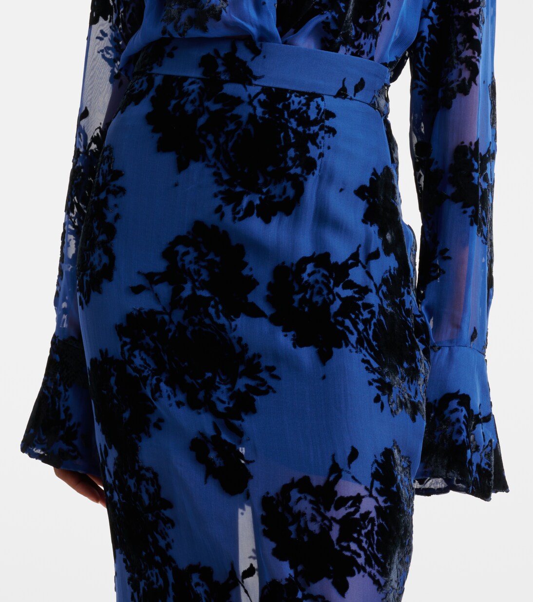 Leopard Devore Velvet Maxi