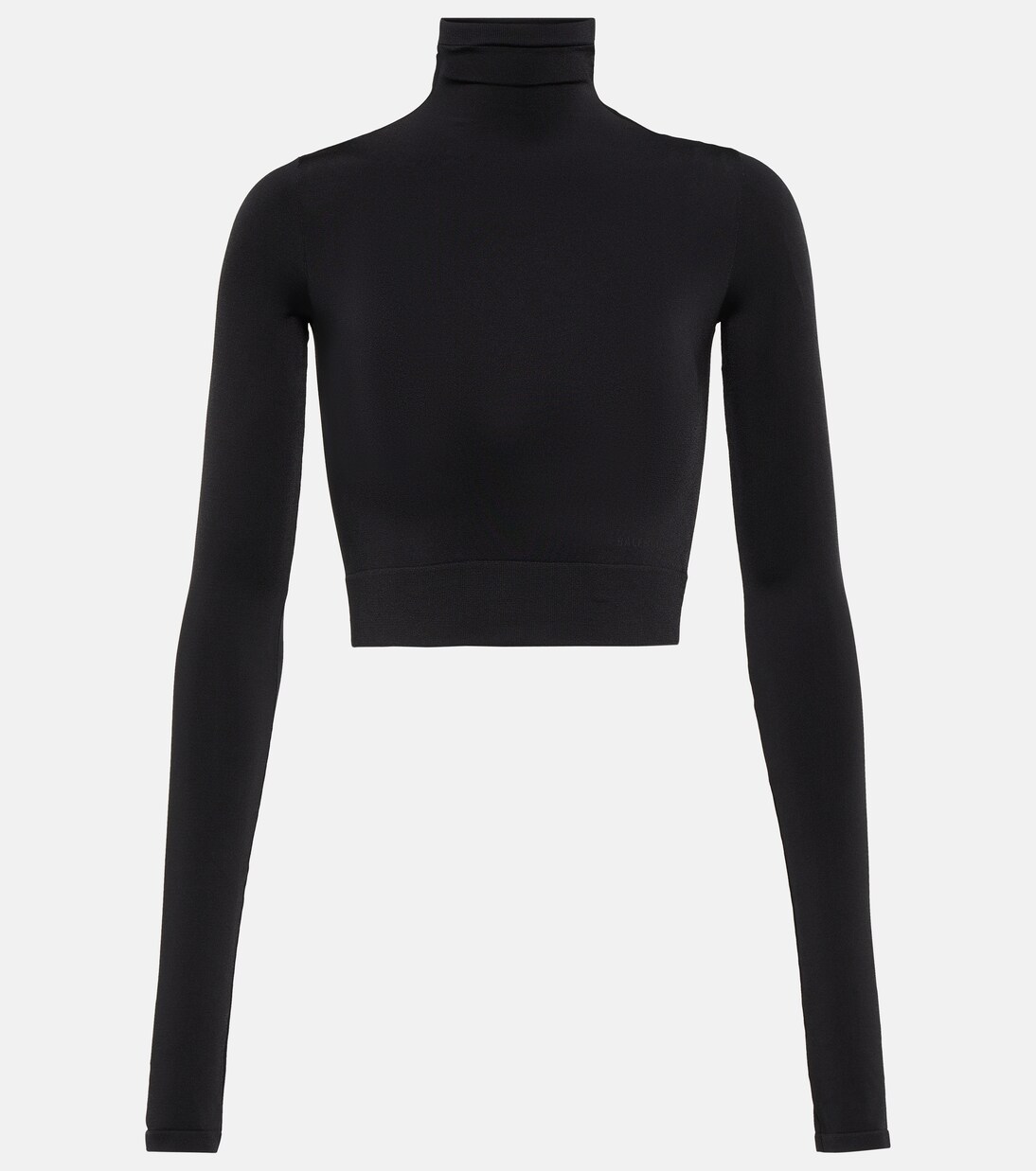 Cropped-Top aus Jersey in Schwarz - Balenciaga | Mytheresa 