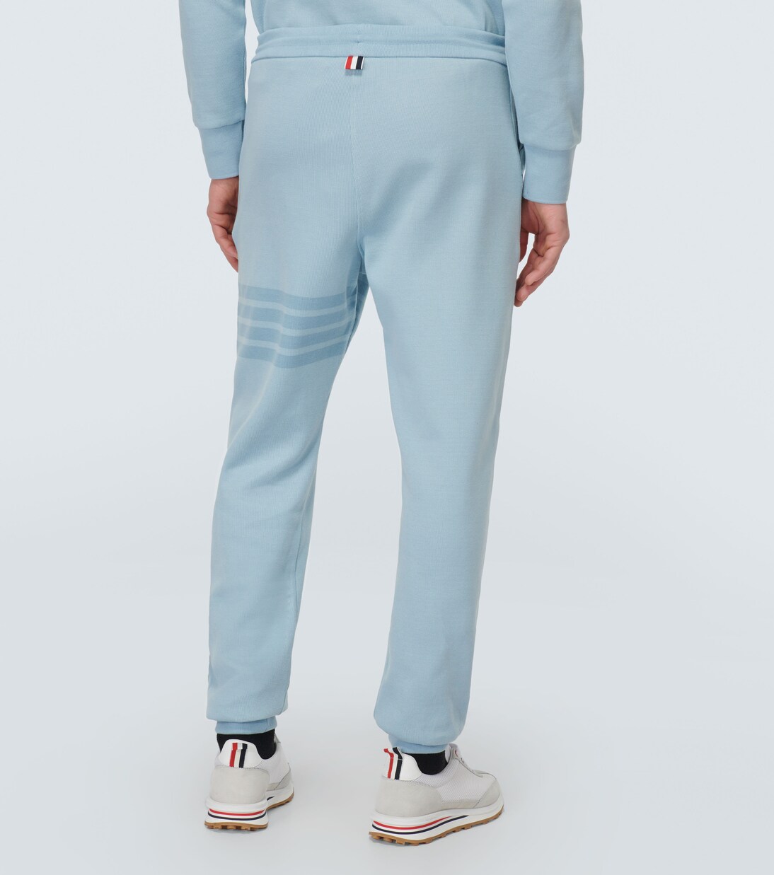 Jogginghose 4-Bar aus Baumwoll-Jersey in Blau - Thom Browne 