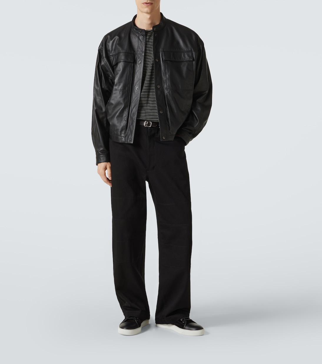 Sneakers aus Veloursleder und Leder in Schwarz - Lanvin | Mytheresa 