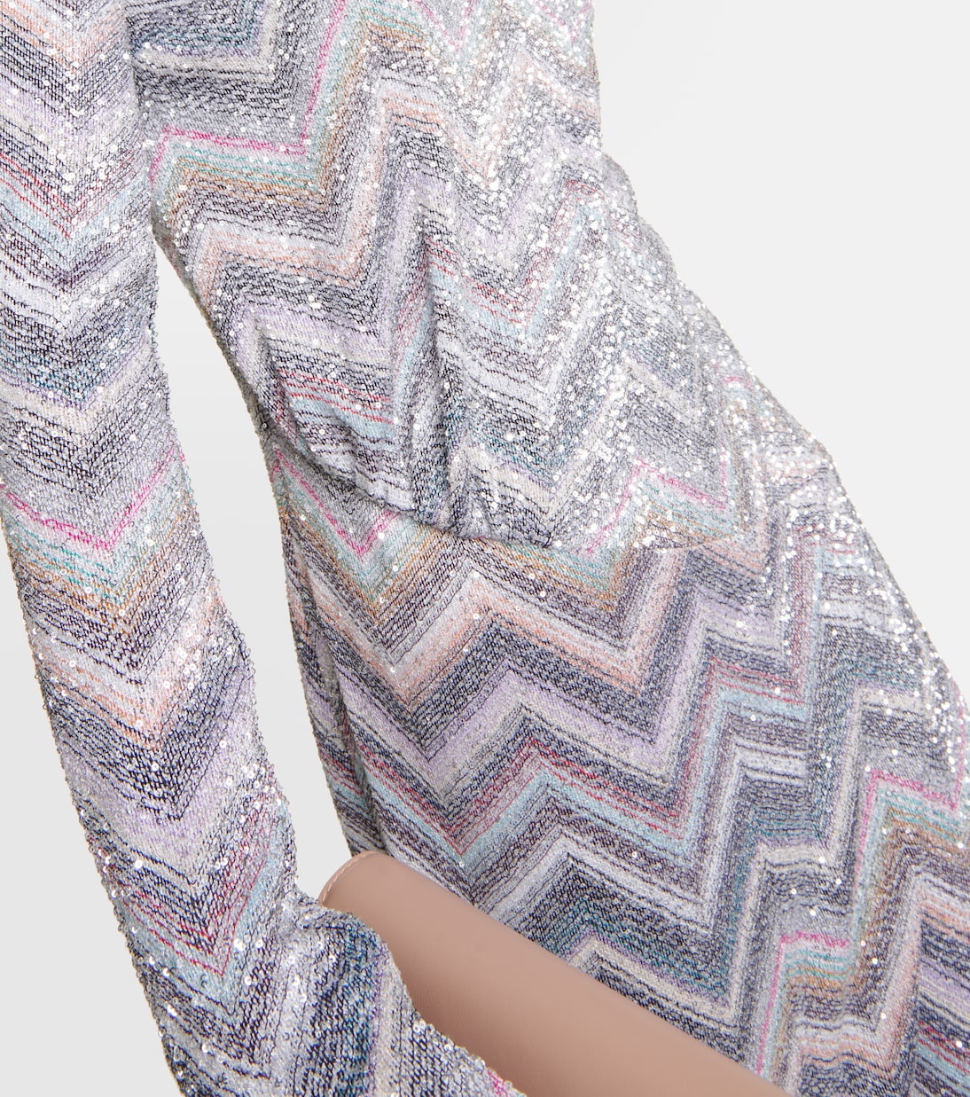 Verziertes Maxikleid aus Häkelstrick in Multicolor - Missoni 