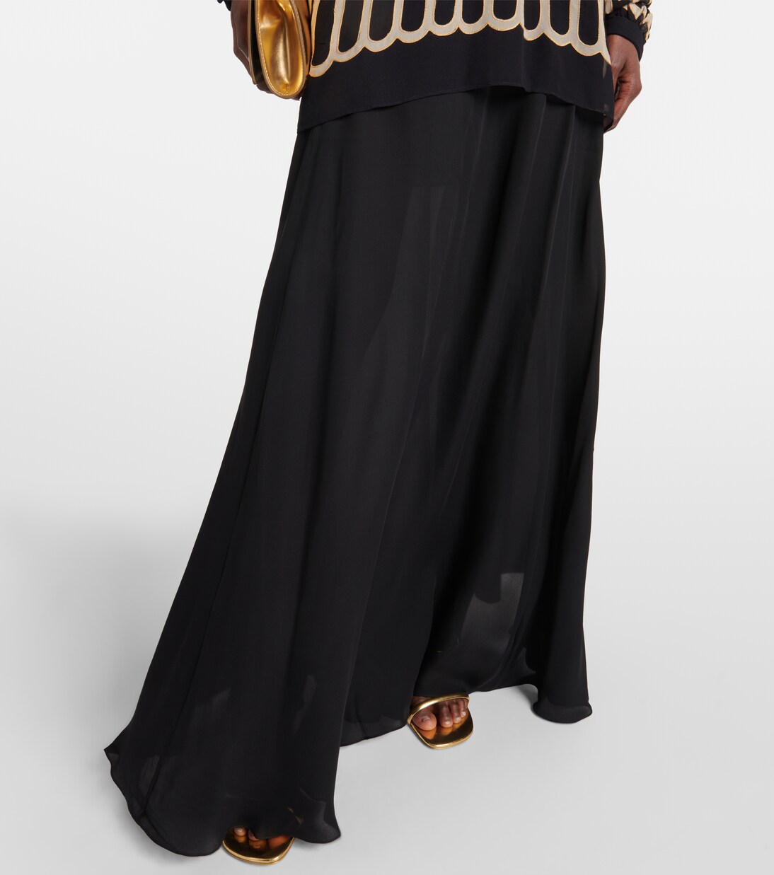 Printed silk chiffon minidress in multicoloured - Johanna Ortiz