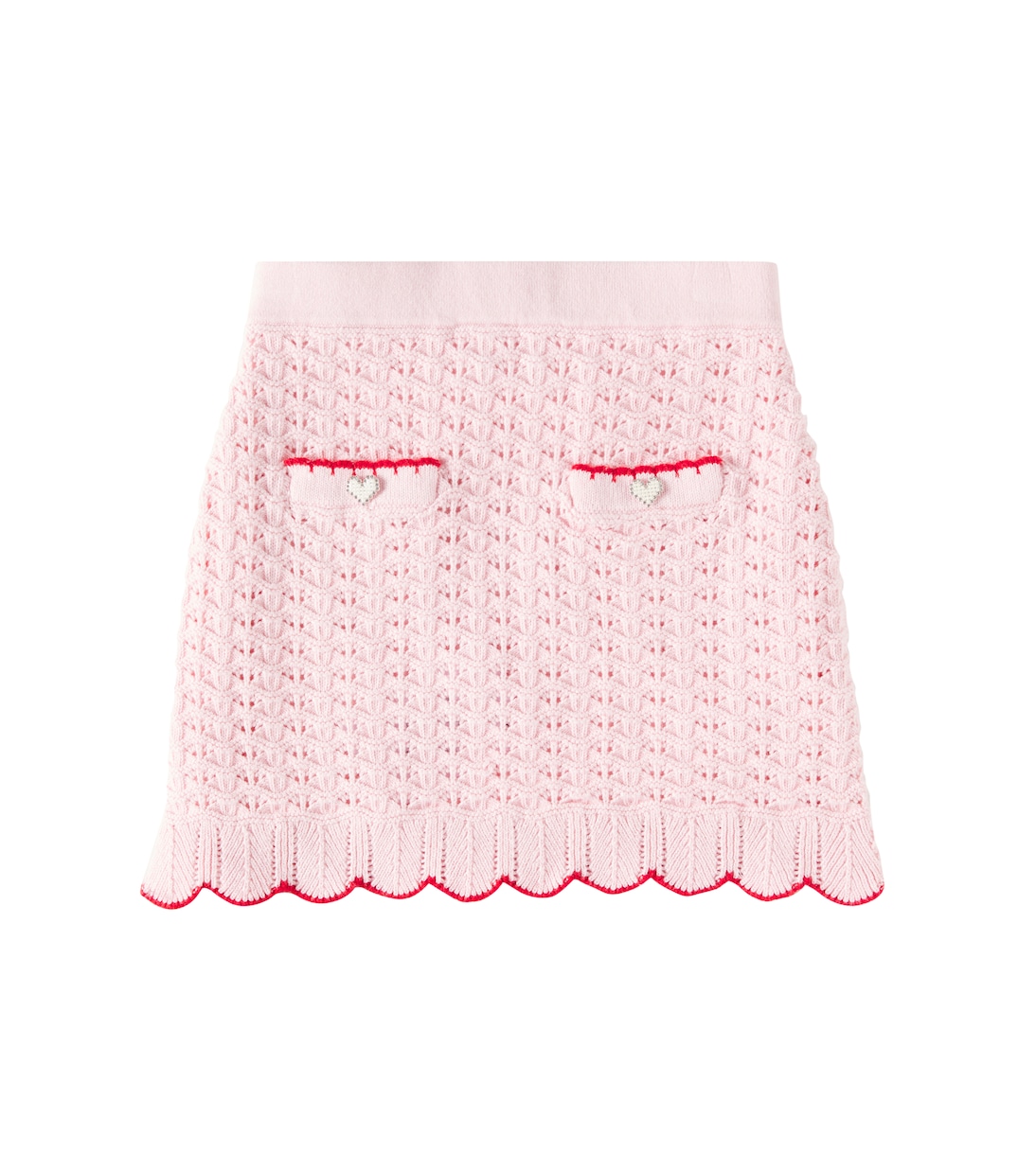 Pantalon large maille reliefée en lin mélangé - Beige - Grandes tailles
