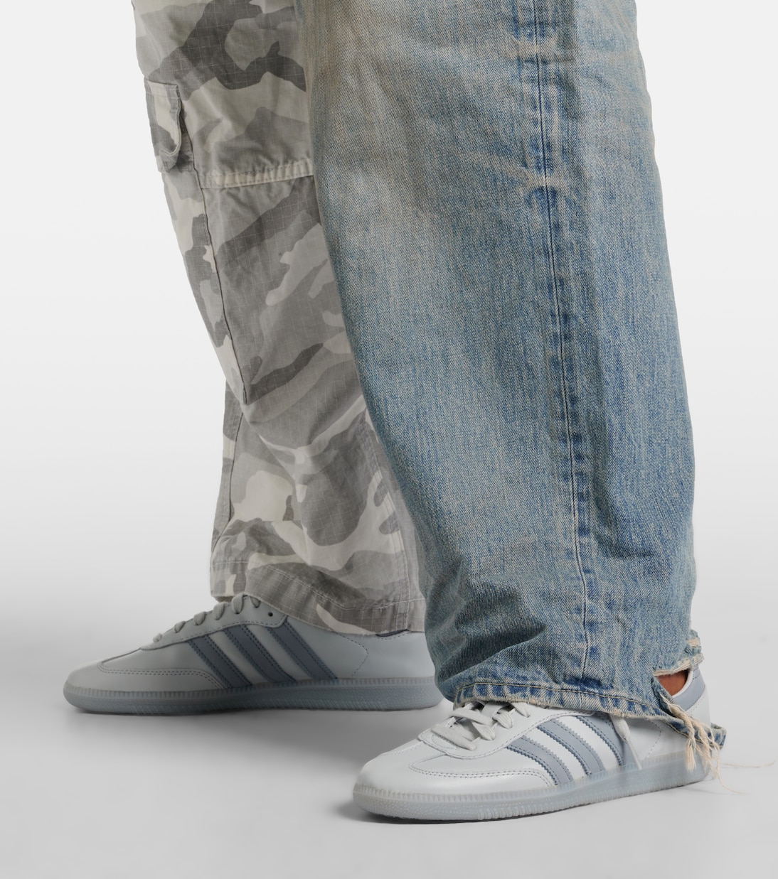 Samba Decon leather sneakers in white - Adidas | Mytheresa