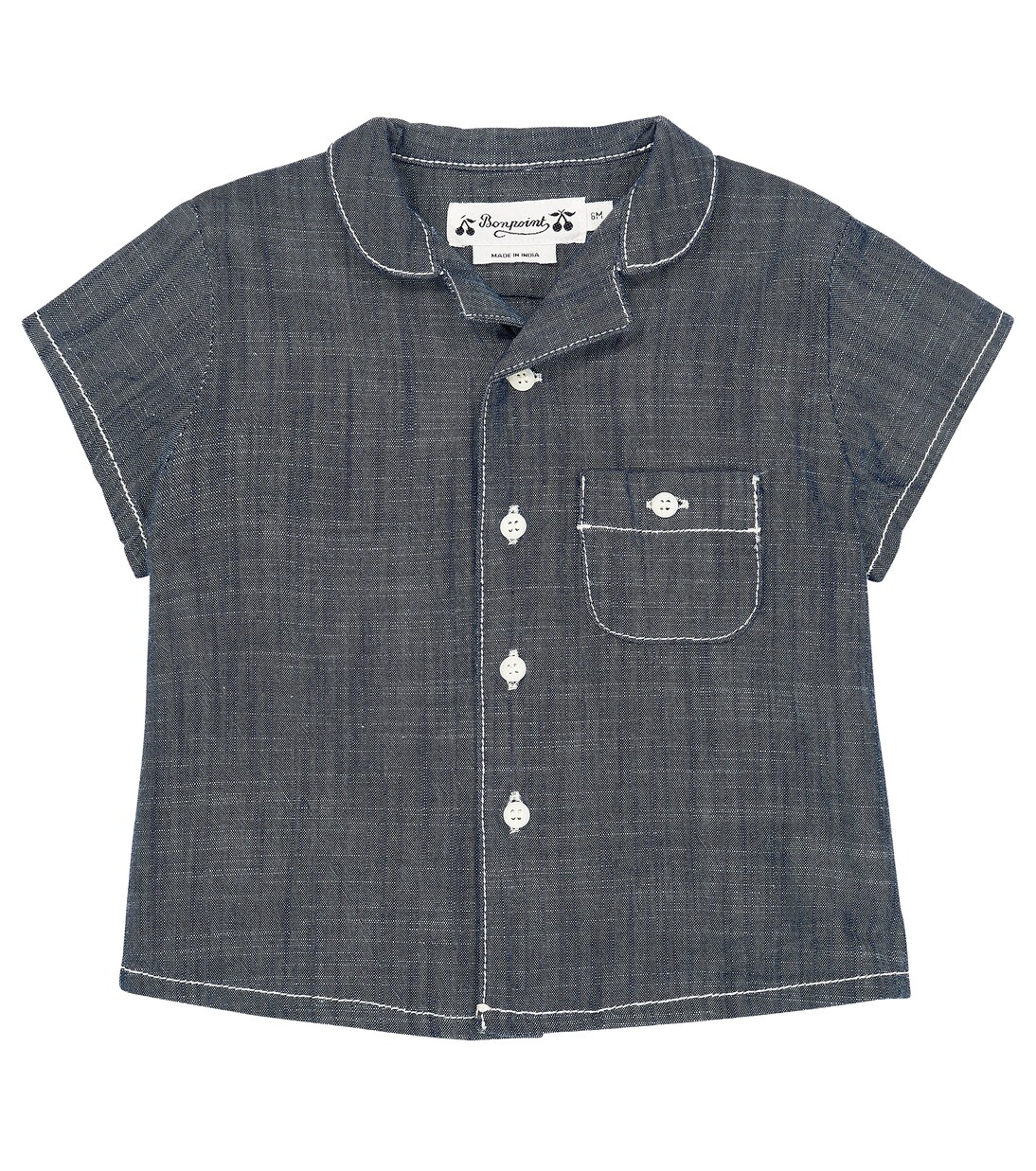 Baby Gerald cotton chambray shirt in blue - Bonpoint | Mytheresa
