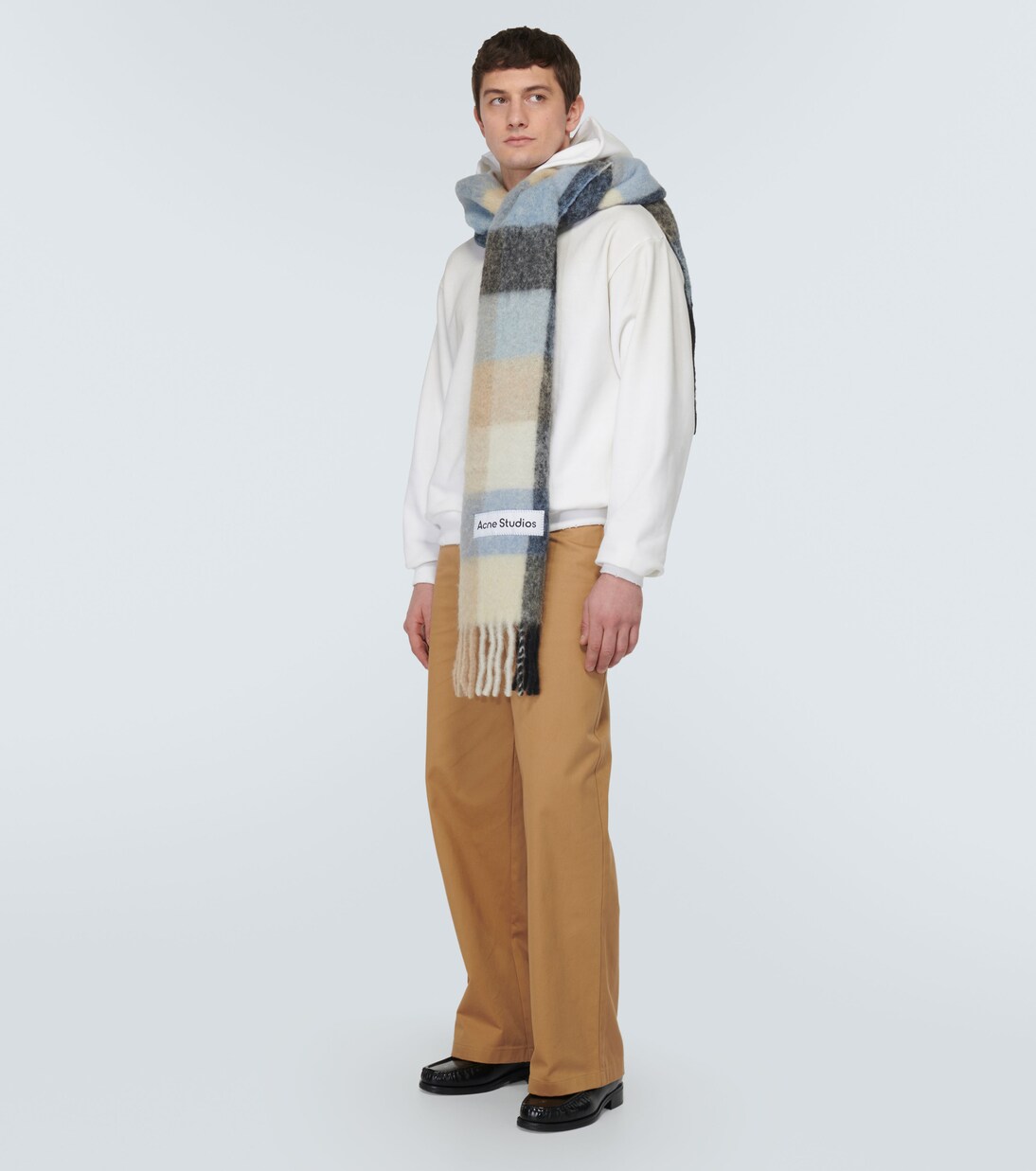 Hoodie aus einem Baumwollgemisch in Weiß - Acne Studios | Mytheresa 