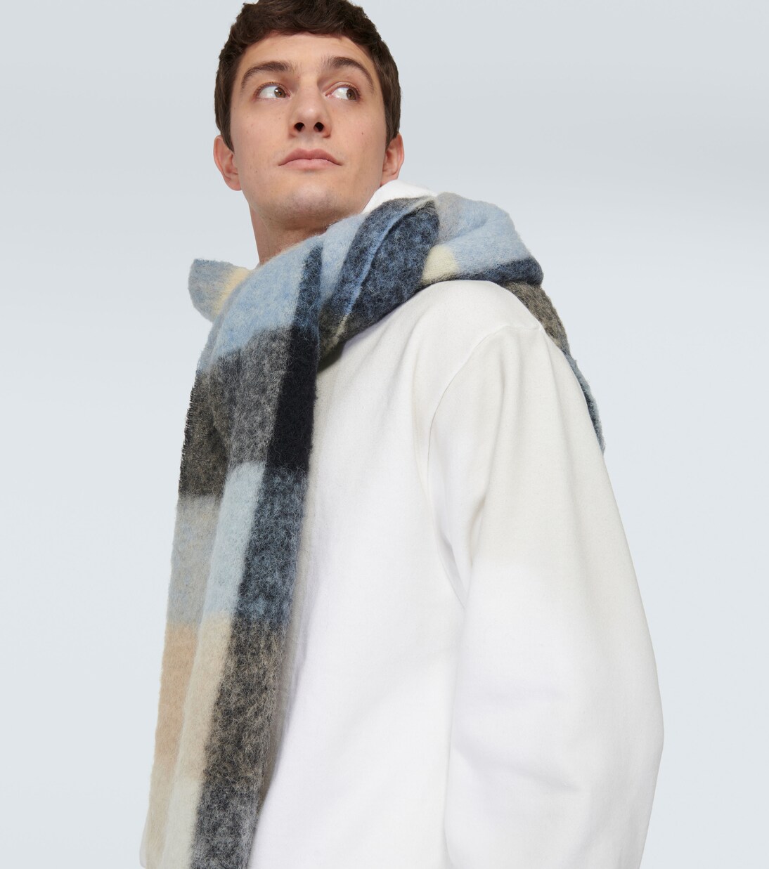 Hoodie aus einem Baumwollgemisch in Weiß - Acne Studios | Mytheresa 