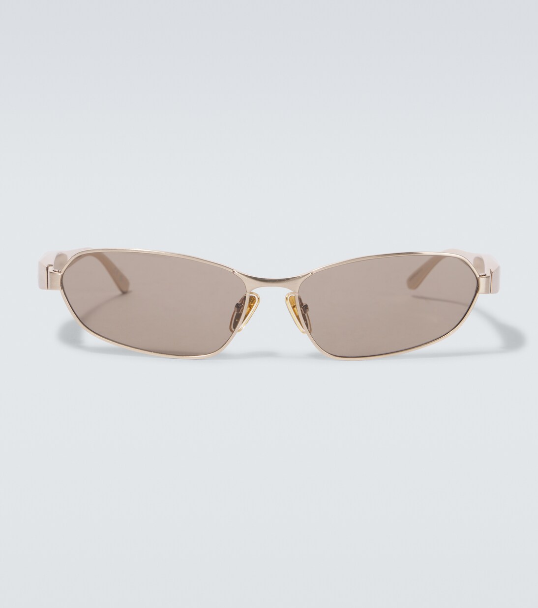 Miami oval sunglasses in brown Balenciaga Mytheresa