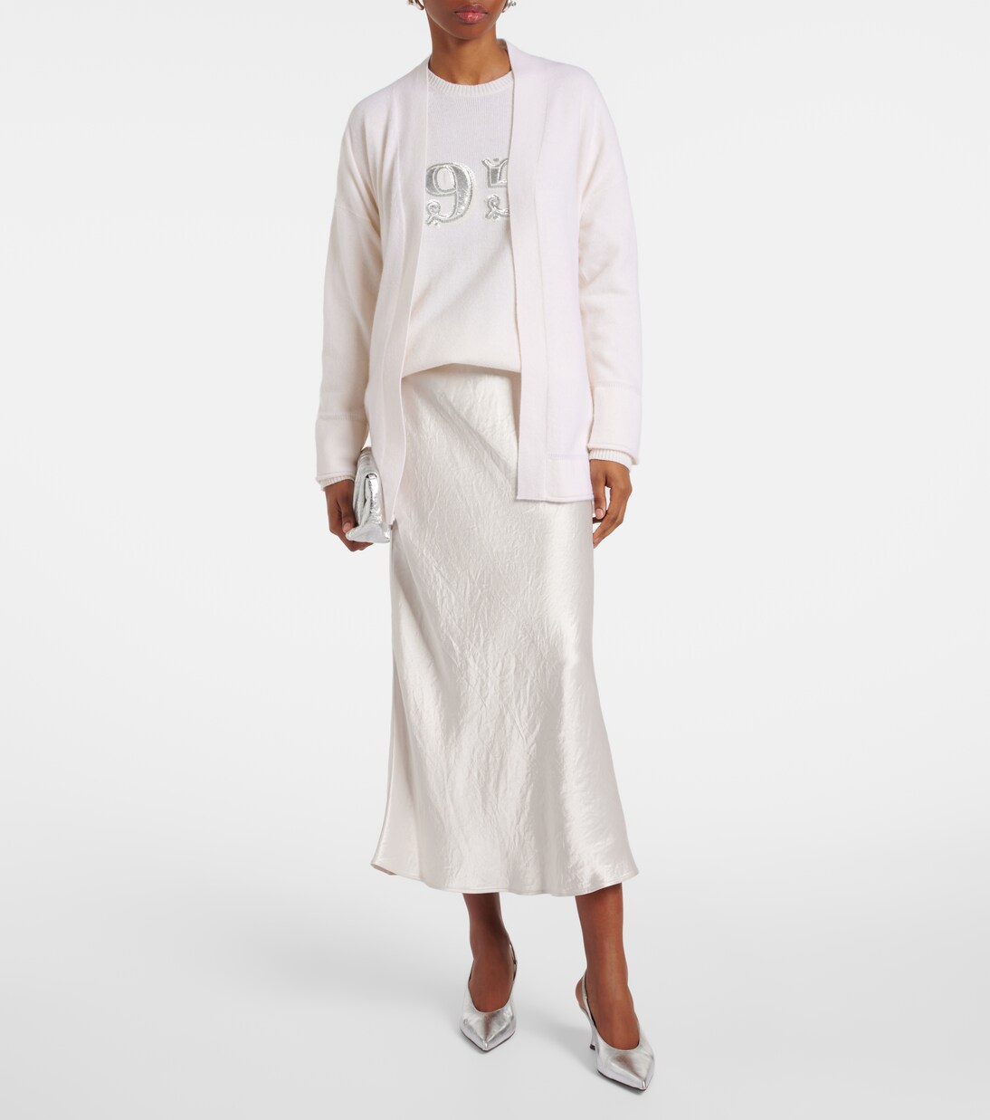 Max Mara Women's Aster Virgin Wool Cardigan White