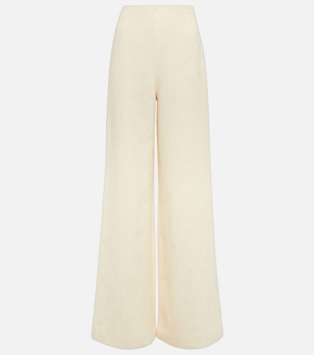 Wool and cotton corduroy wide-leg pants  | Loro Piana